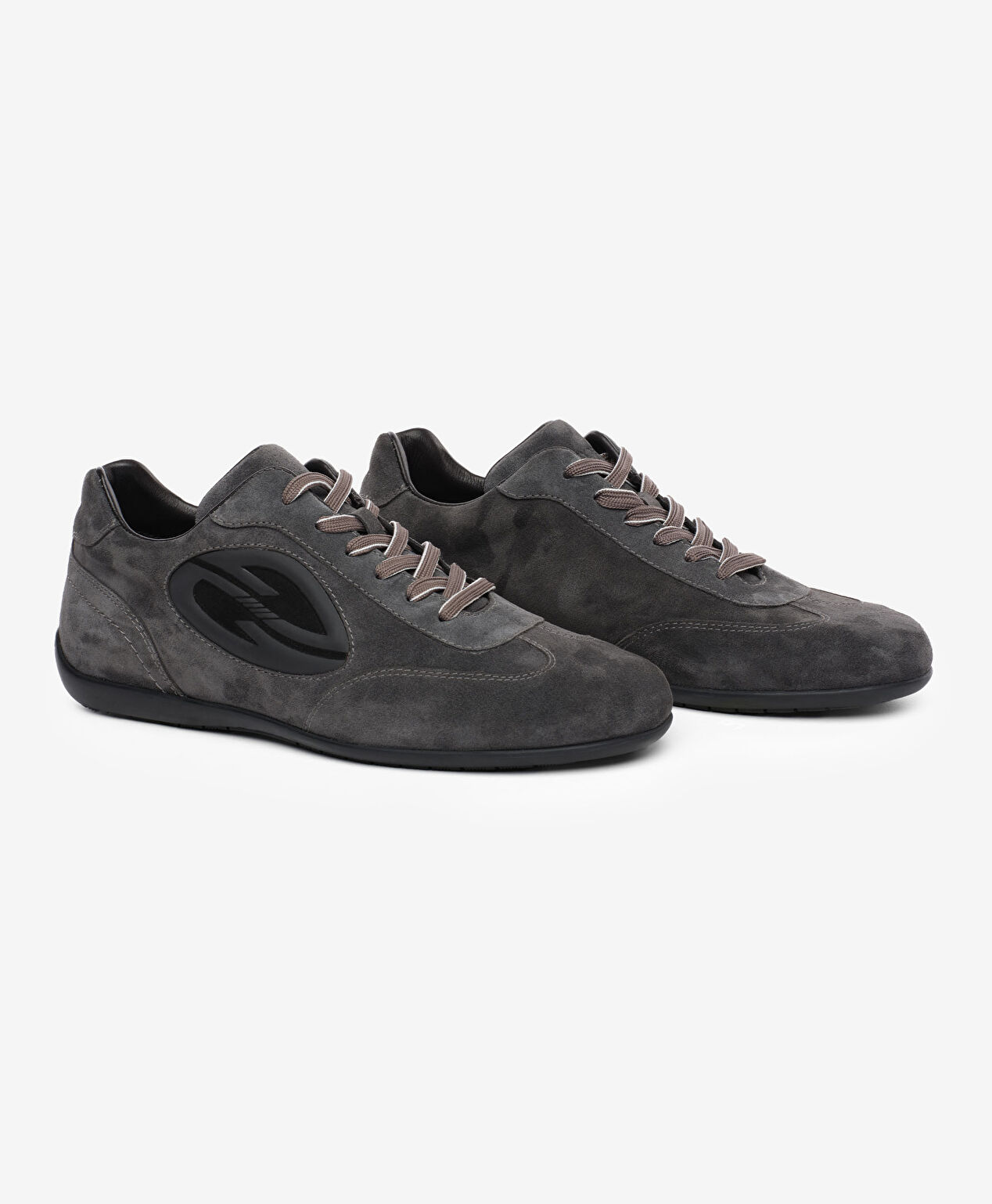 Erkek Füme Hakiki Deri Sneaker Ayakkabı - 3