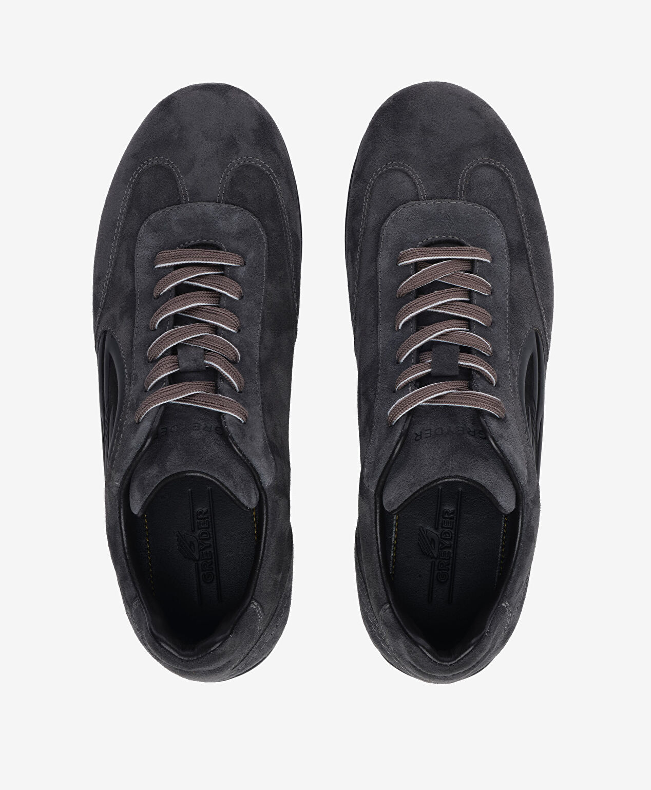 Erkek Füme Hakiki Deri Sneaker Ayakkabı - 5