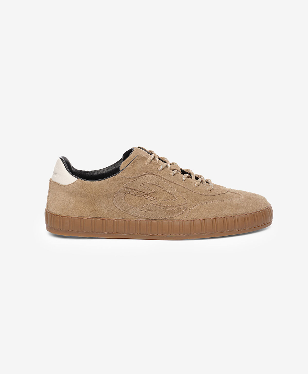 Erkek Vizon Hakiki Deri Sneaker Ayakkabı - 1