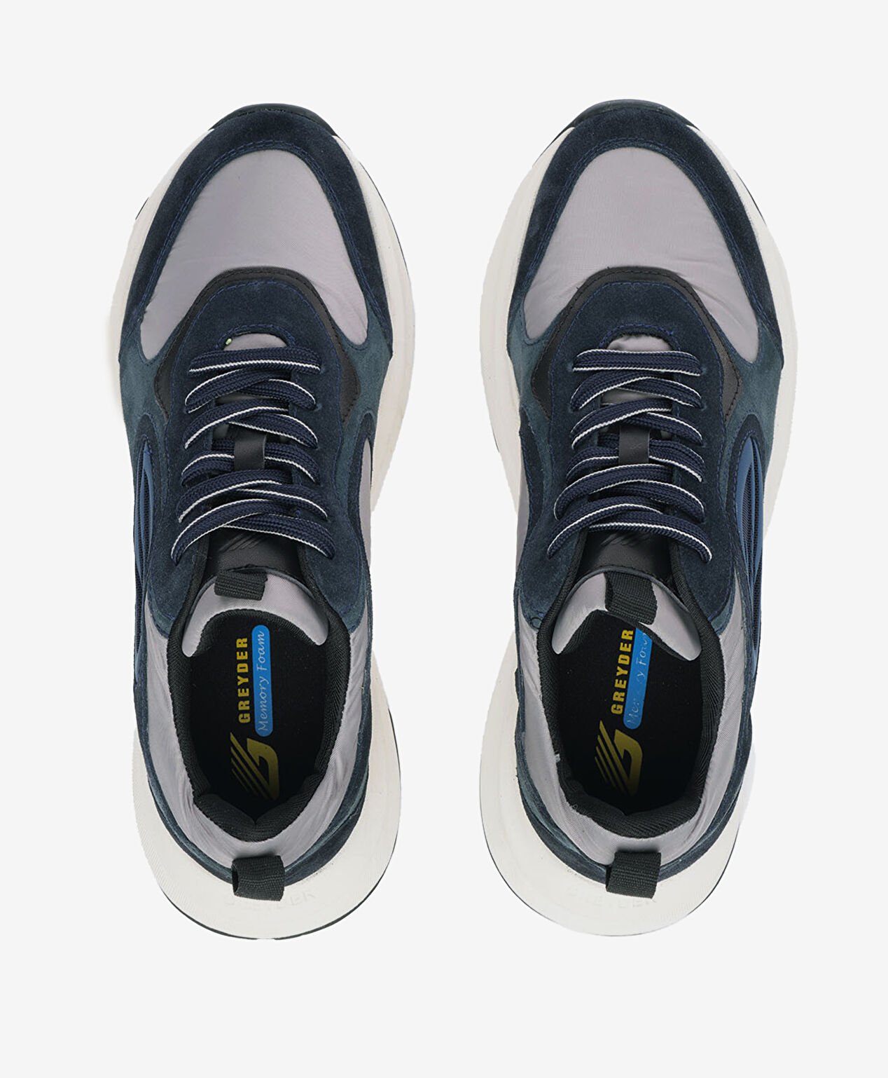 Erkek Lacivert Hakiki Deri Spor Ayakkabı - 5