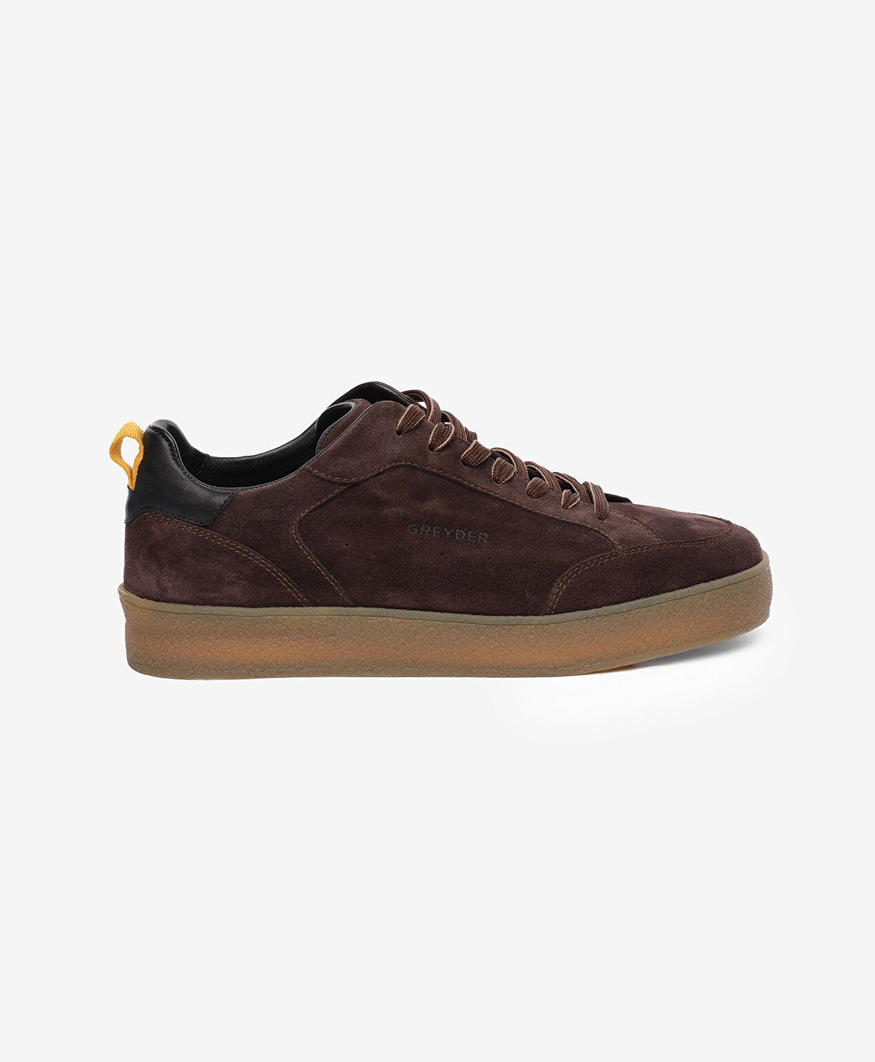 Erkek Kahverengi Hakiki Deri Sneaker Ayakkabı - 1