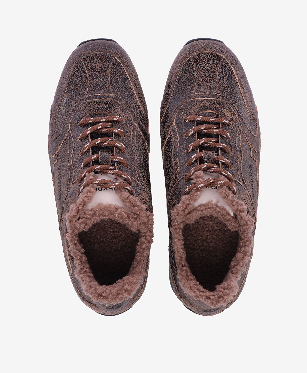 Erkek Siyah Ekru Hakiki Deri Spor Ayakkabı - 5