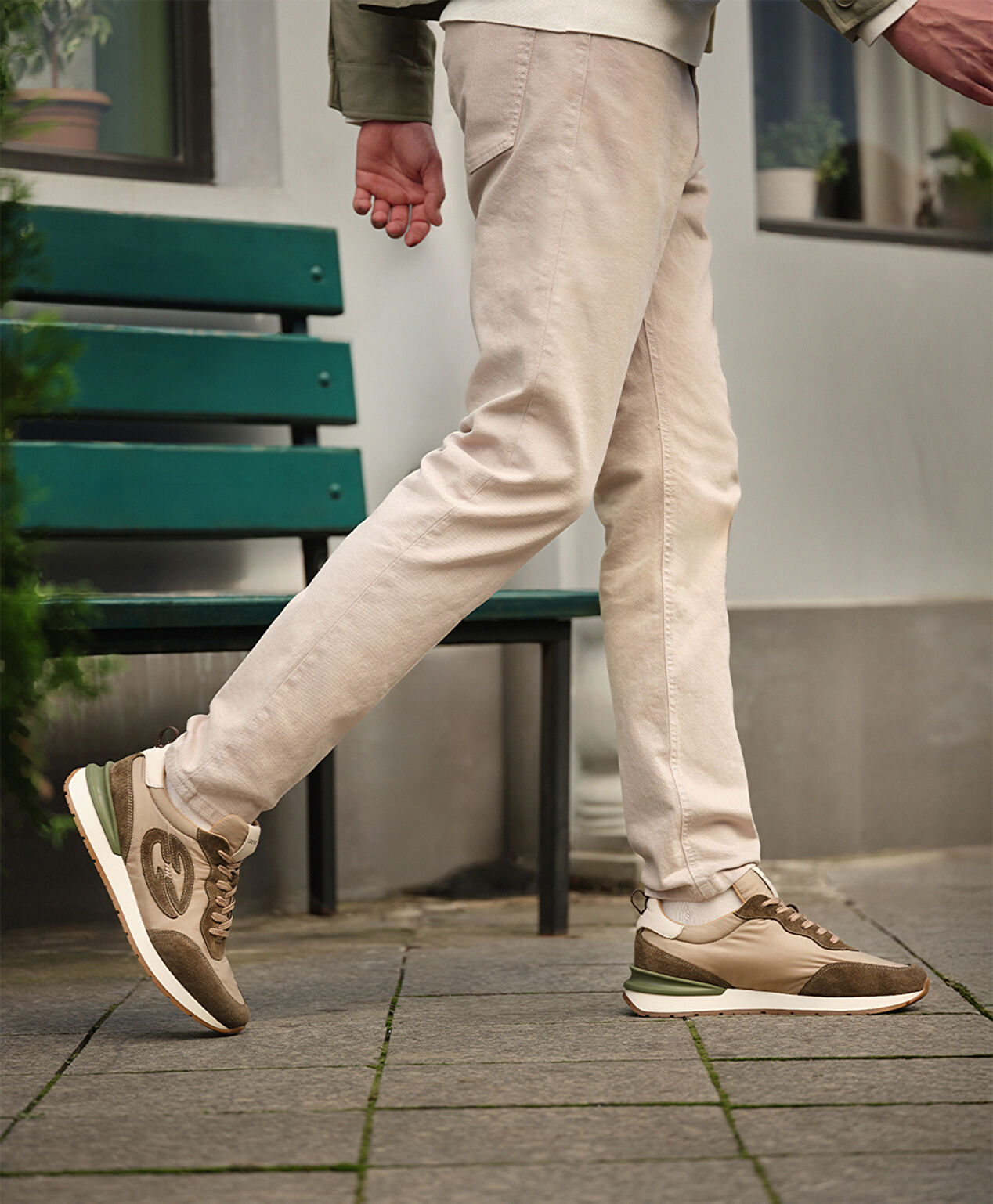 Erkek Haki Hakiki Deri Spor Ayakkabı - 7