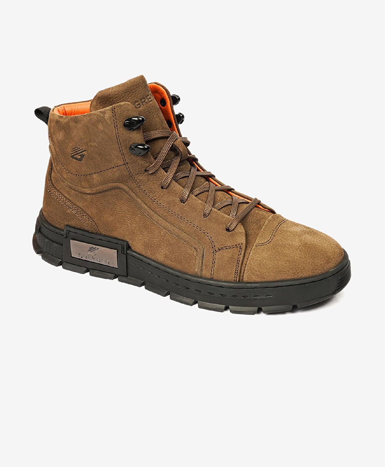 Erkek Duman Hakiki Deri Sneaker Bot - 1