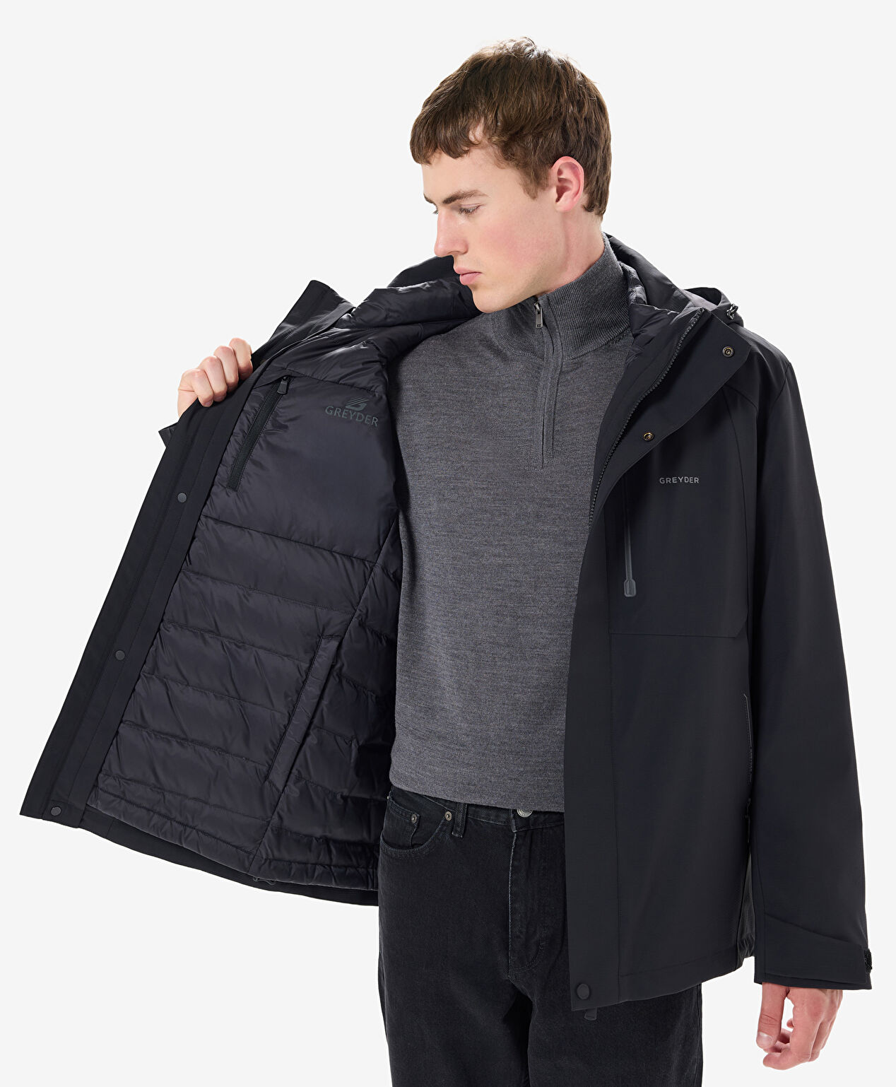 Erkek Siyah Mont - 6