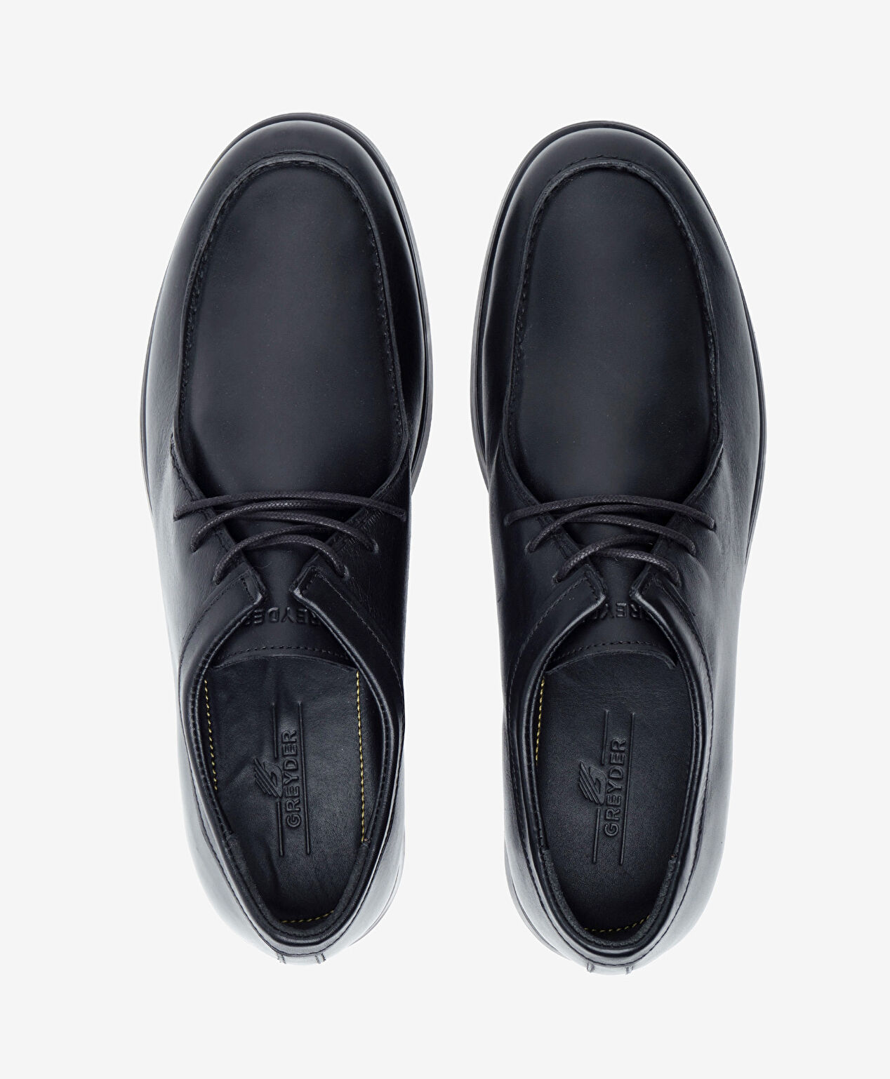 Erkek Siyah Hakiki Deri Ayakkabı - 5