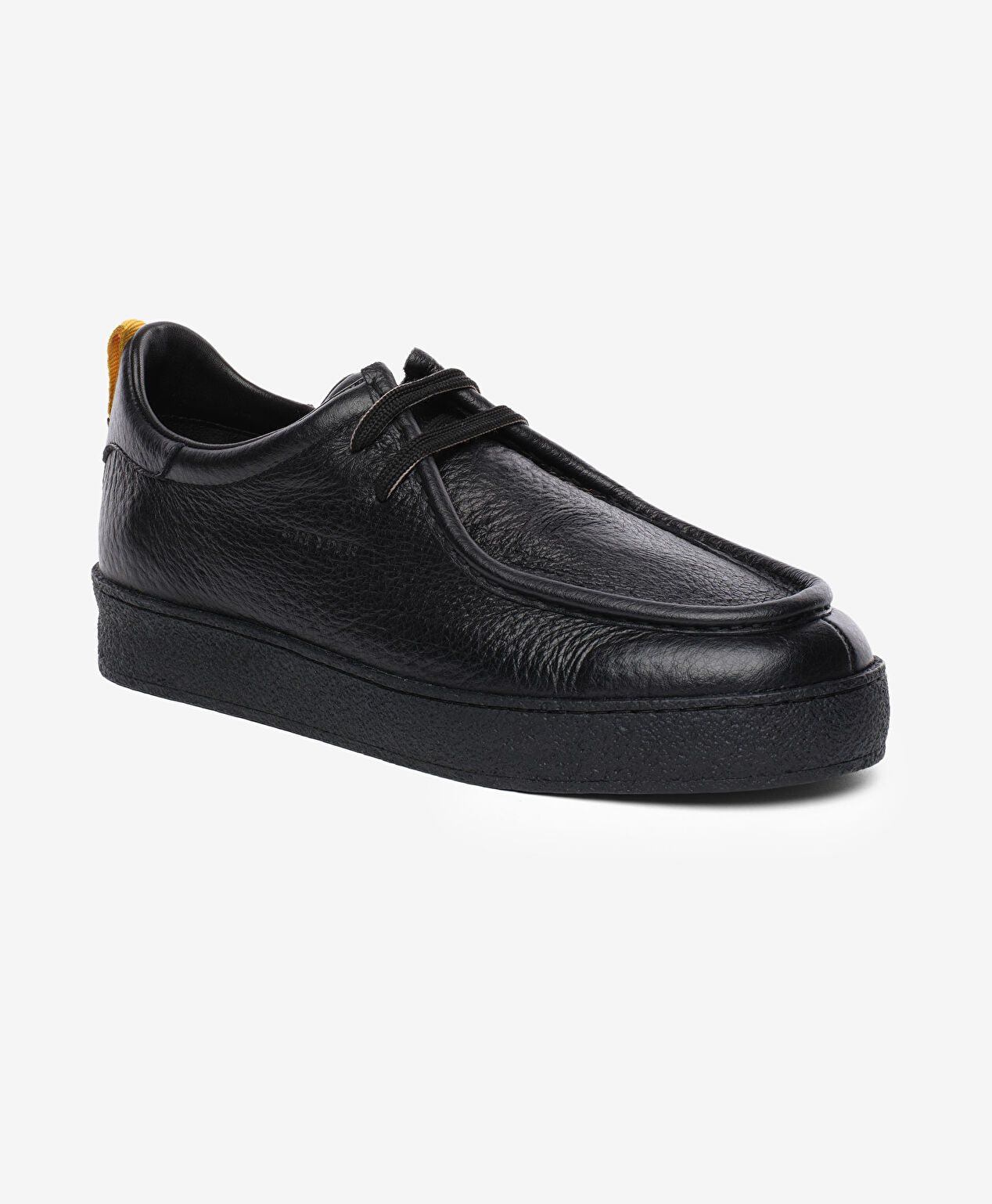 Erkek Siyah Hakiki Deri Ayakkabı - 2