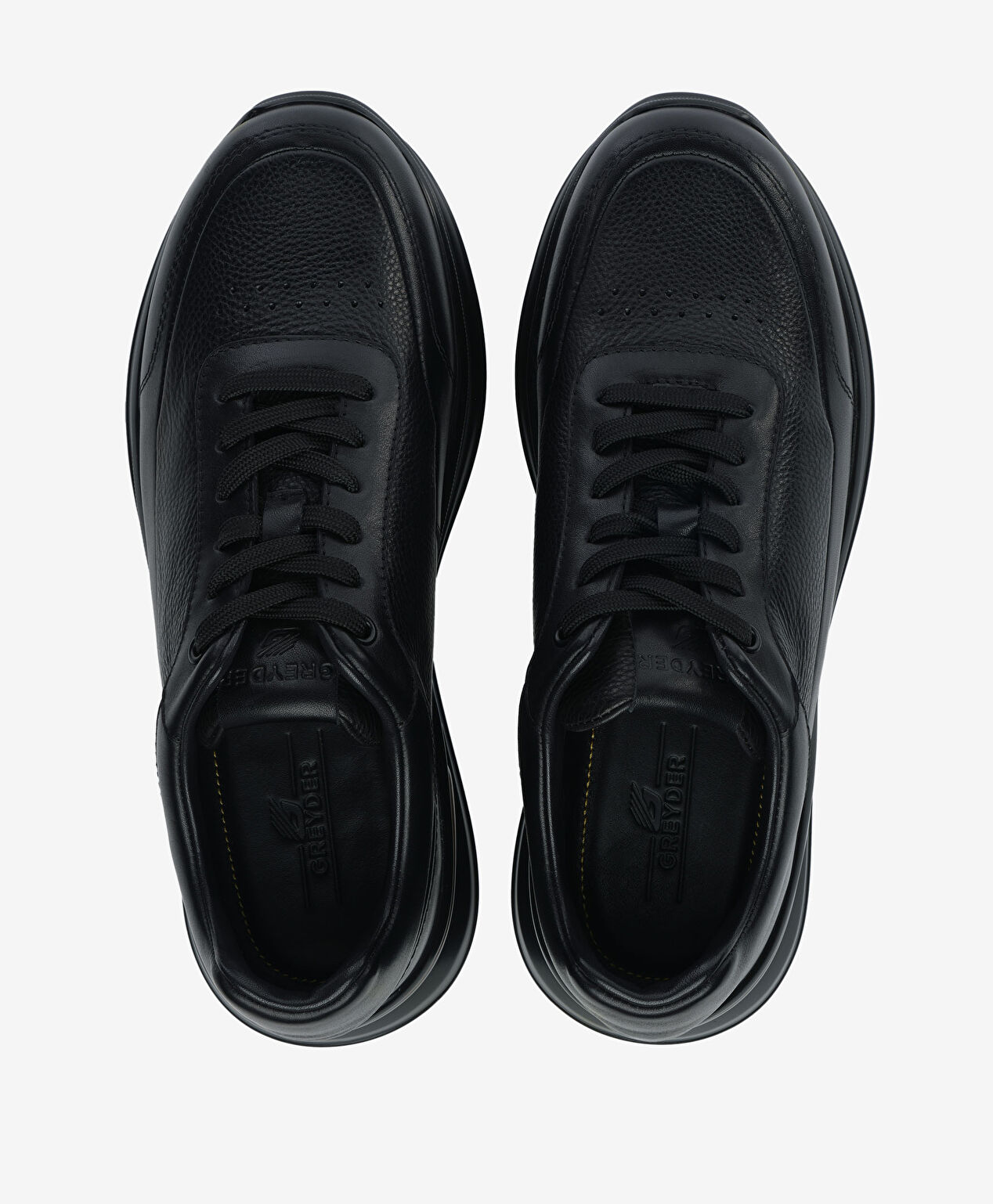 Erkek Siyah Hakiki Deri Ayakkabı - 5