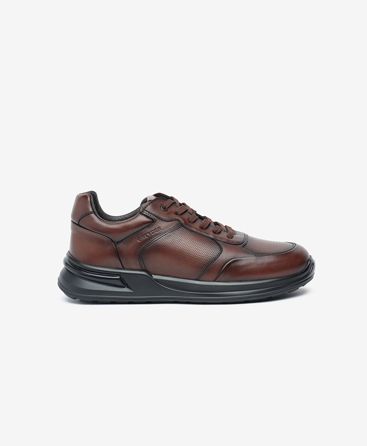 Erkek Kahverengi Hakiki Deri Ayakkabı - 1