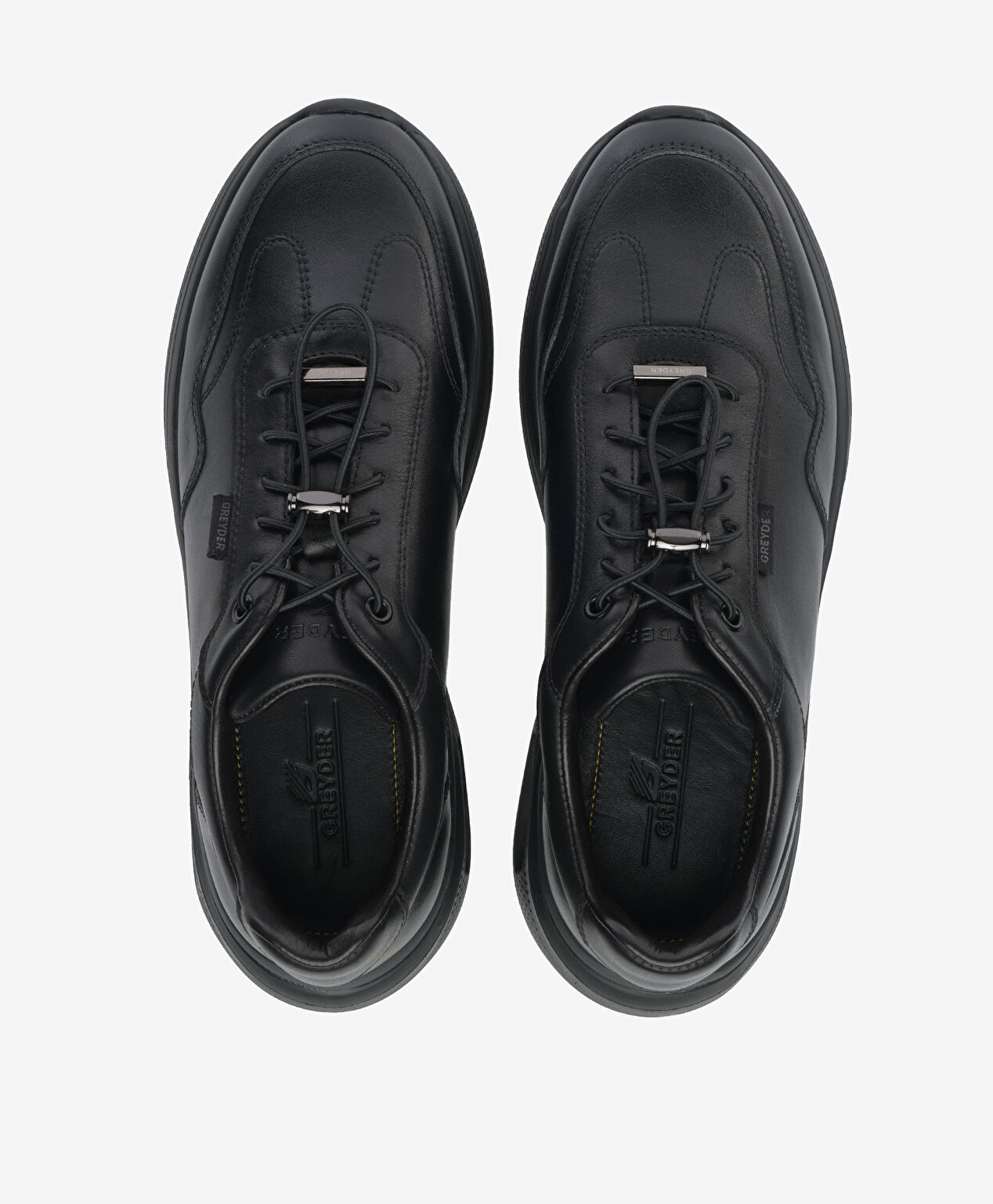 Erkek Siyah Hakiki Deri Ayakkabı - 5