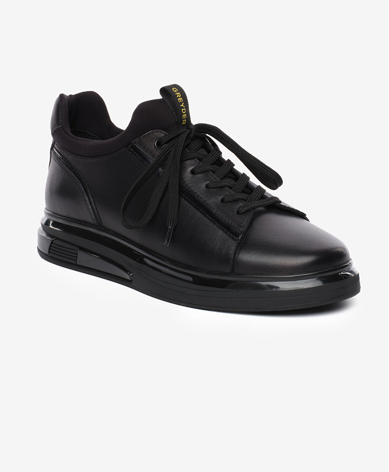 Erkek Siyah Hakiki Deri Ayakkabı - 2