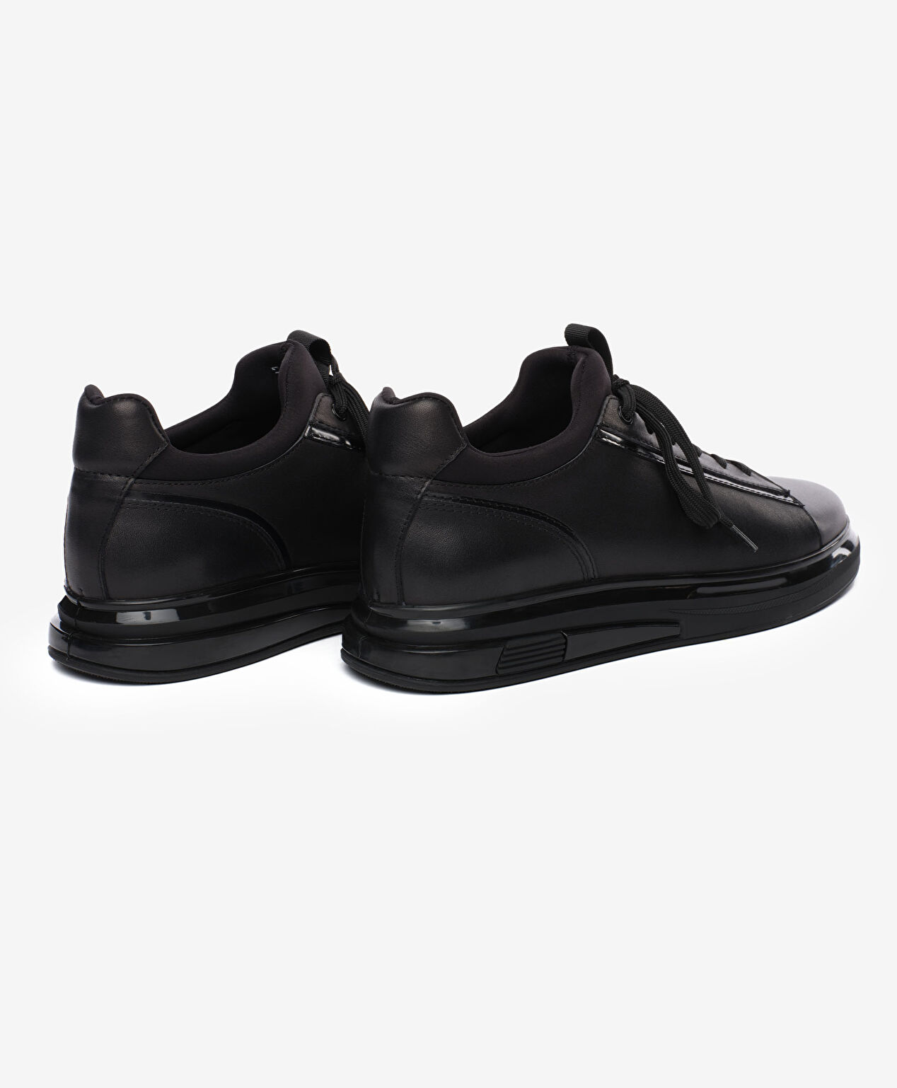 Erkek Siyah Hakiki Deri Ayakkabı - 4