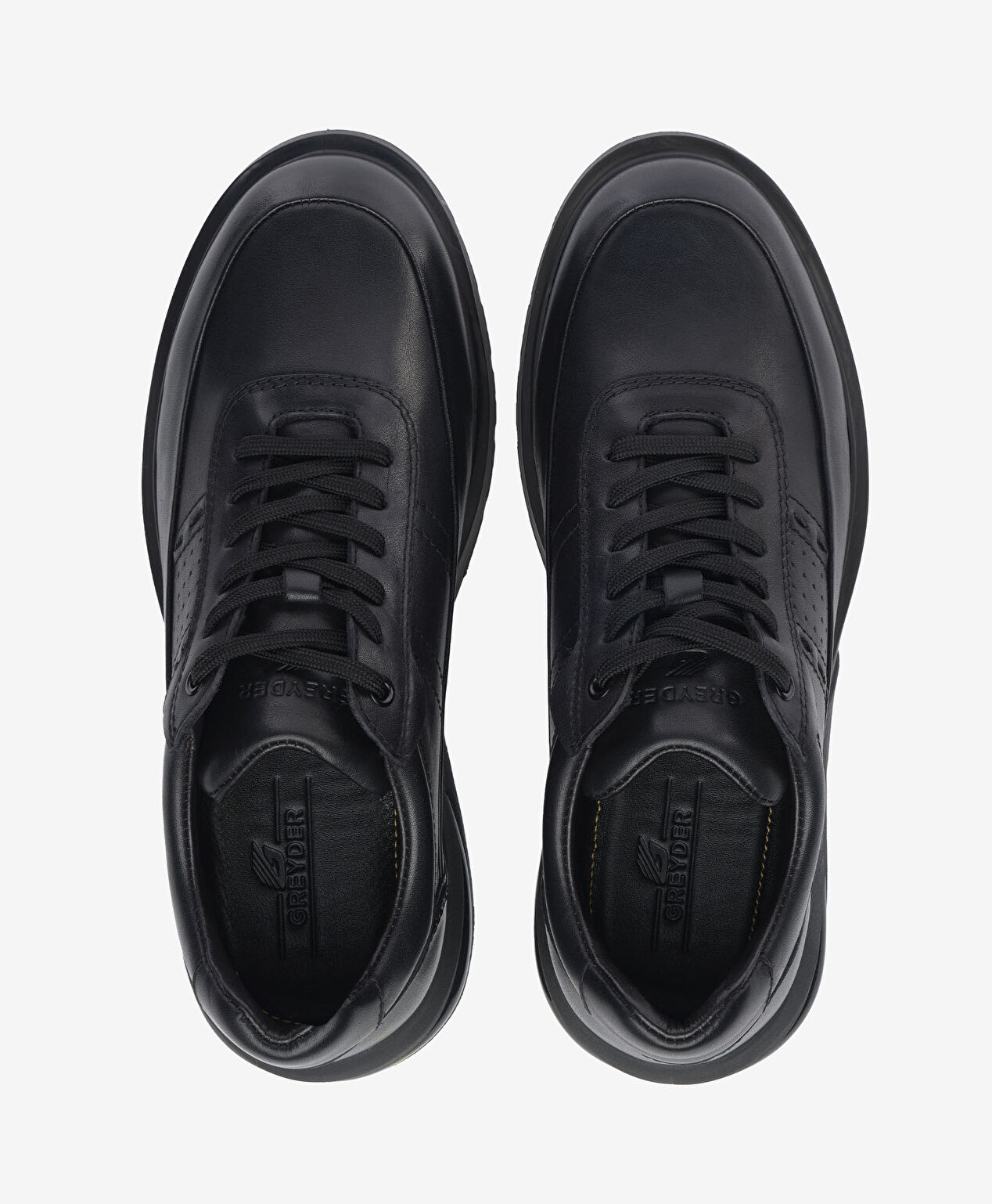 Erkek Siyah Hakiki Deri Ayakkabı - 5