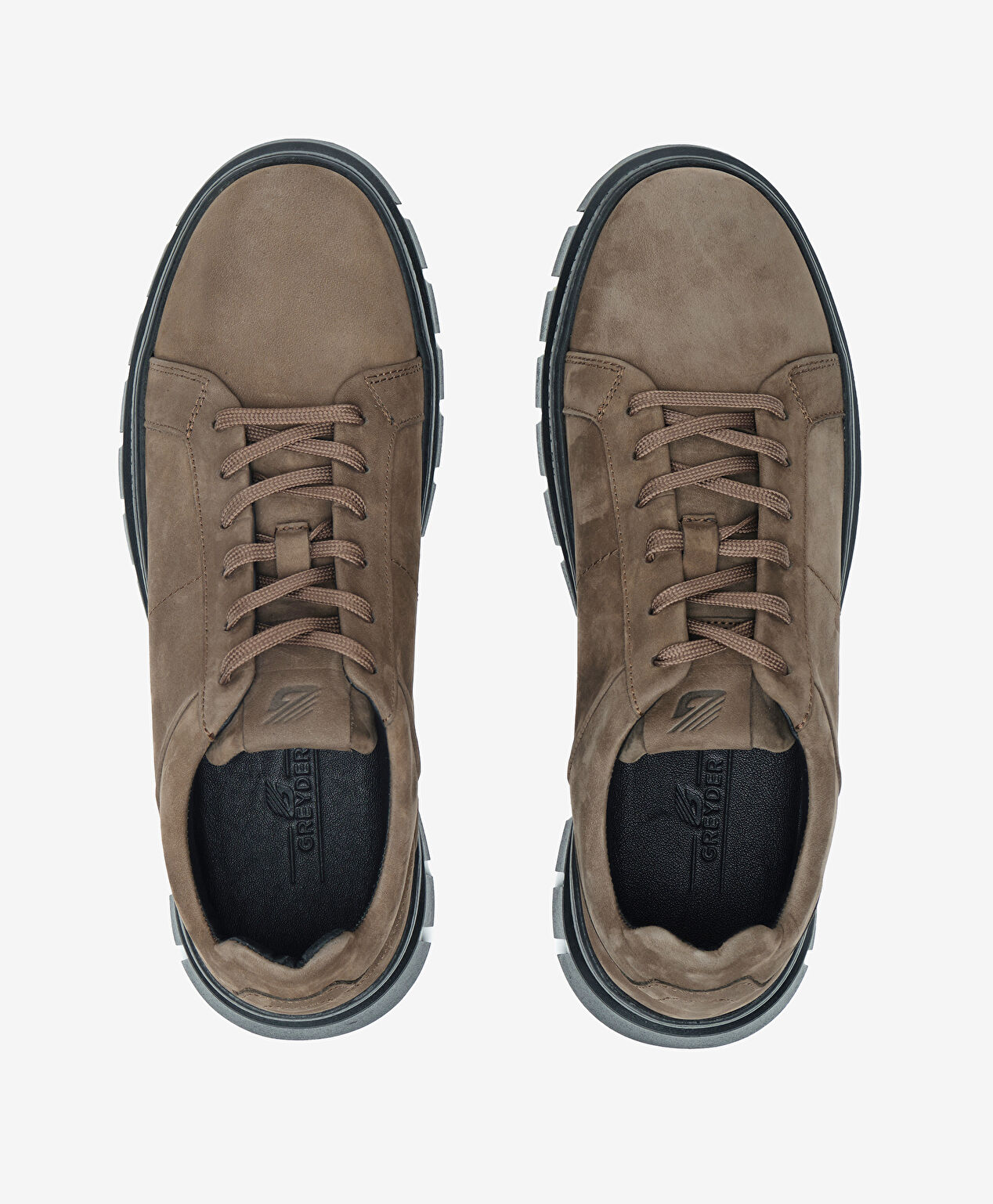 Erkek Duman Hakiki Deri Sneaker Ayakkabı - 5