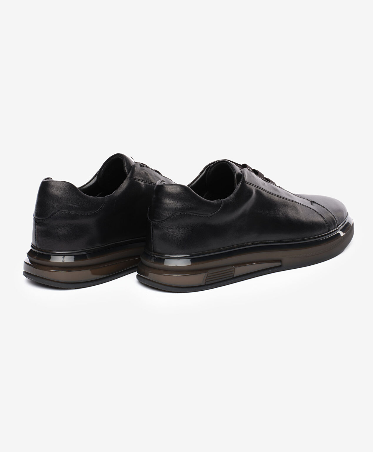 Erkek Siyah Hakiki Deri Ayakkabı - 4