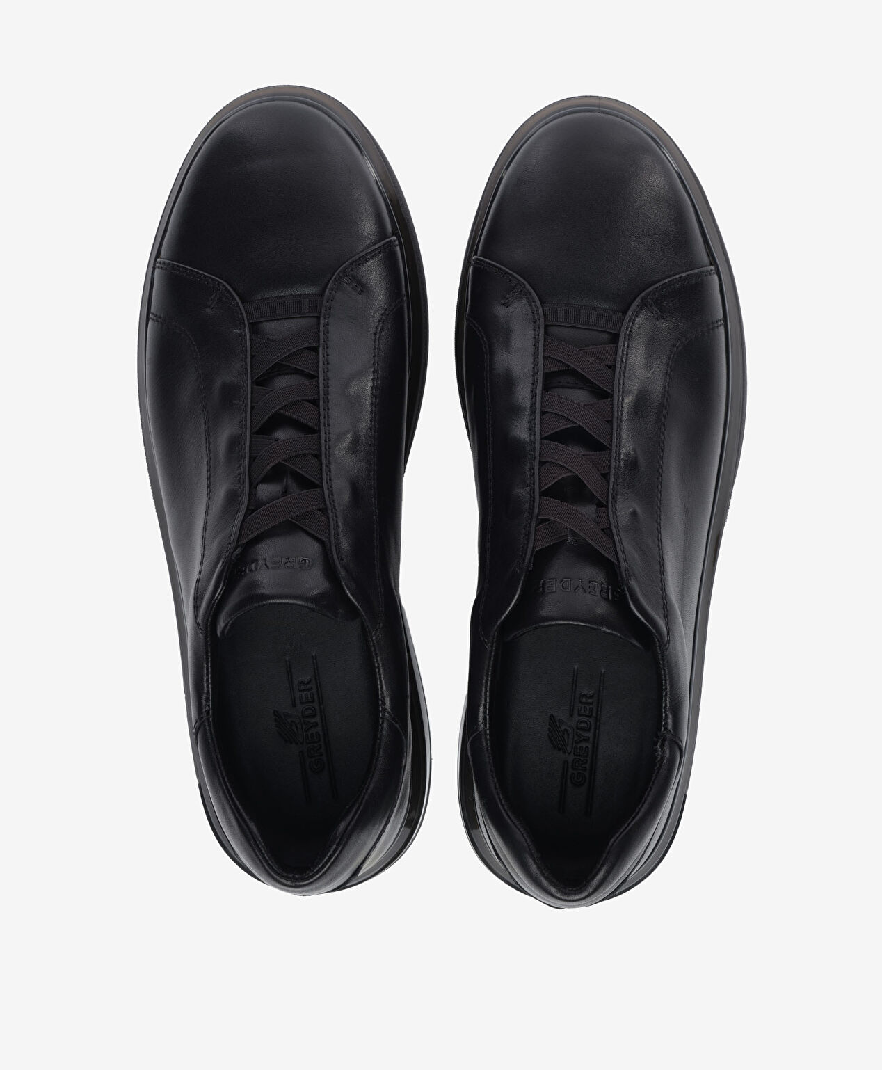 Erkek Siyah Hakiki Deri Ayakkabı - 5