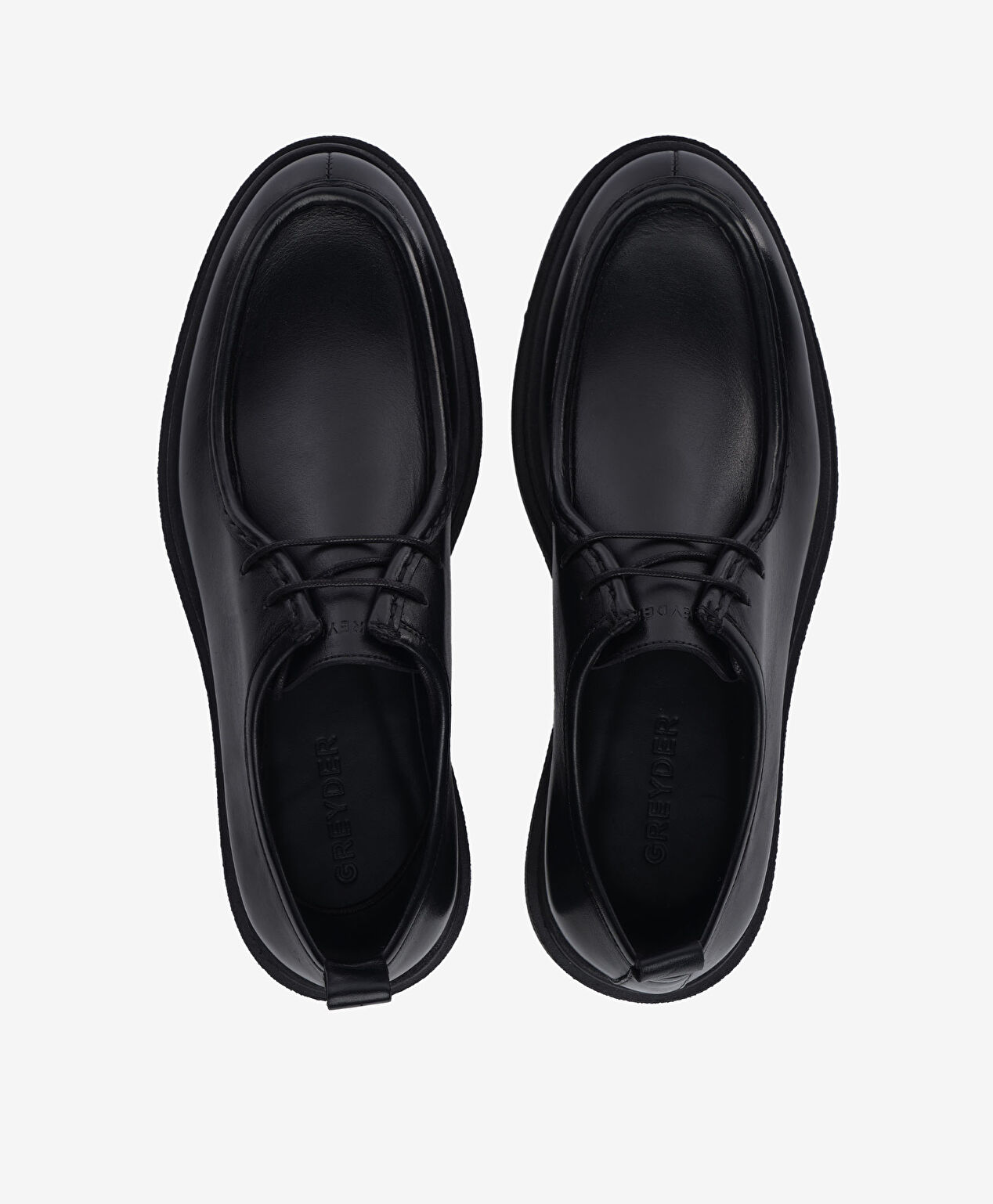 Erkek Siyah Hakiki Deri Ayakkabı - 5