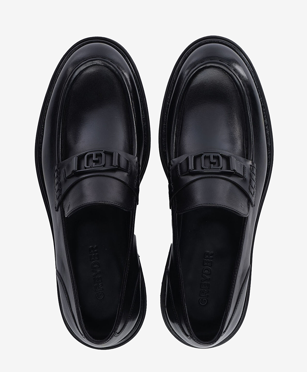 Erkek Siyah Hakiki Deri Loafer Ayakkabı - 5