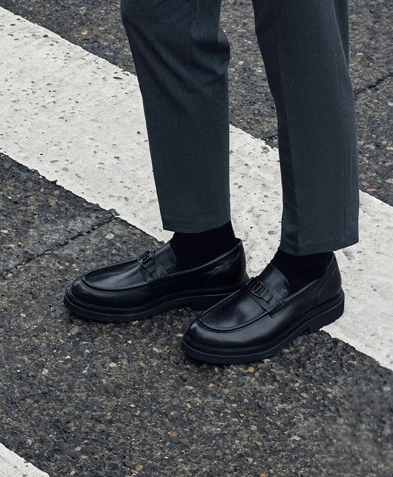 Erkek Siyah Hakiki Deri Loafer Ayakkabı - 7