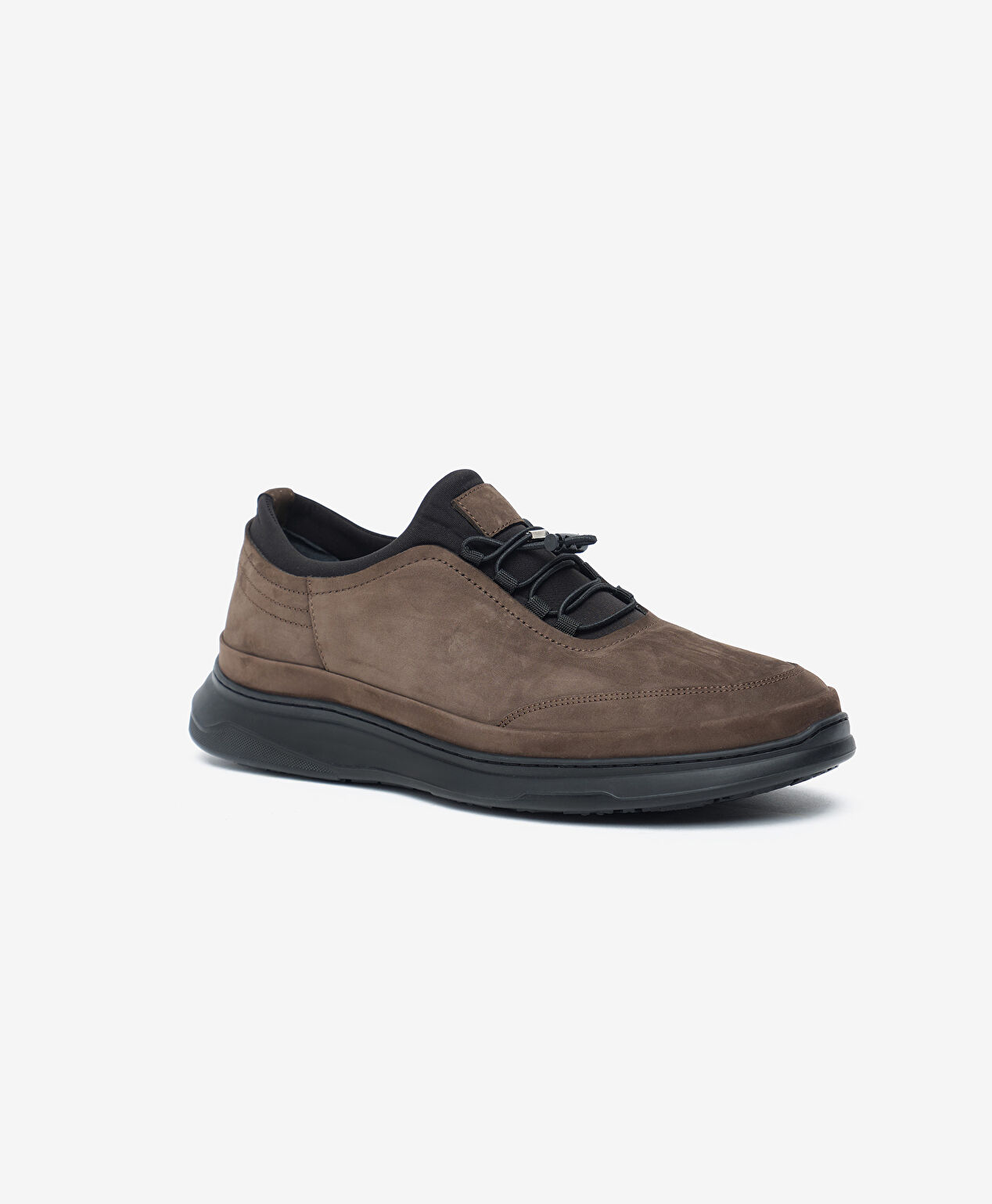 Erkek Duman Nubuk Hakiki Deri Casual Ayakkabı - 2