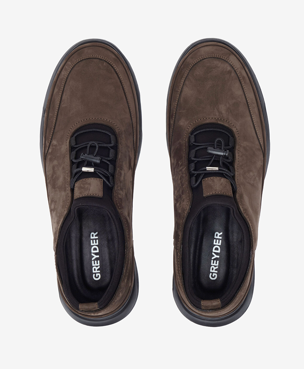 Erkek Duman Nubuk Hakiki Deri Casual Ayakkabı - 5