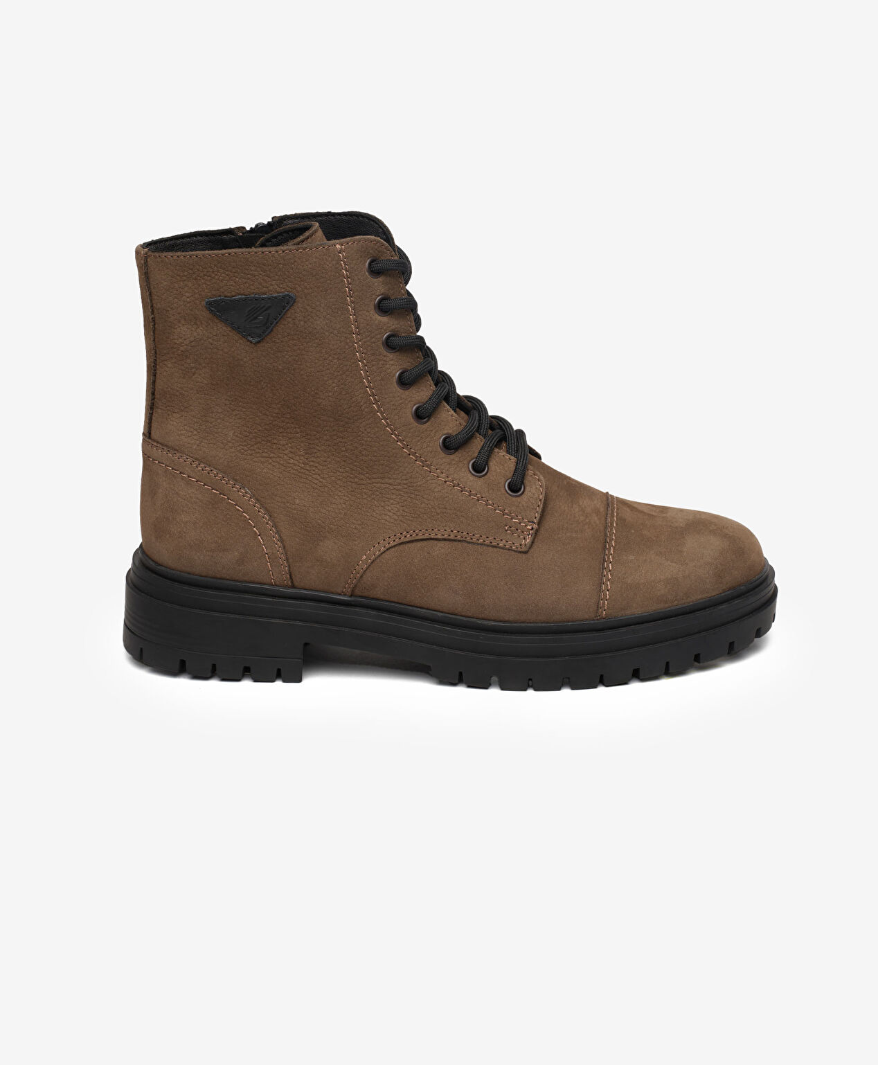Erkek Duman Hakiki Deri Military Bot - 1