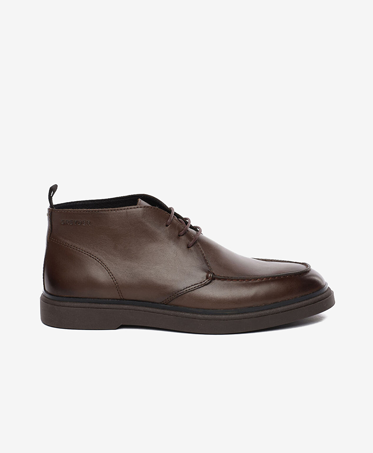 Erkek Kahverengi Hakiki Deri Bot - 1