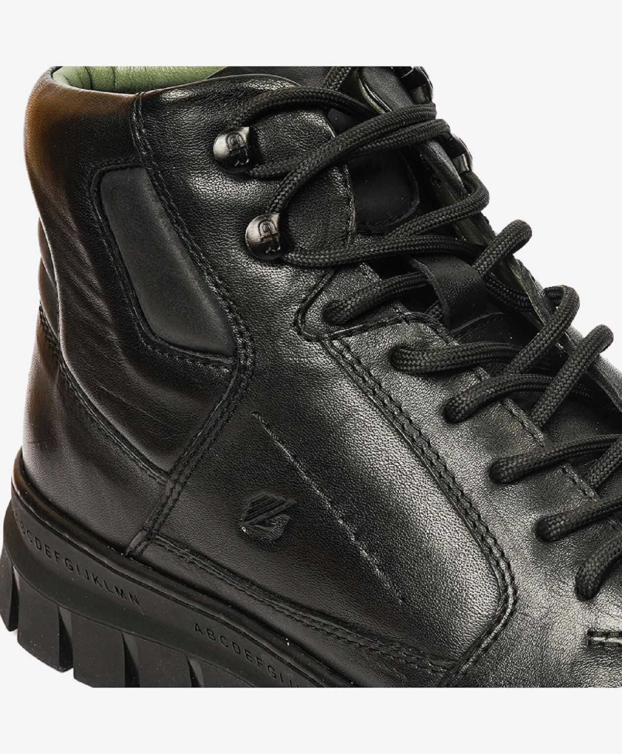 Erkek Siyah Hakiki Deri Bot - 5