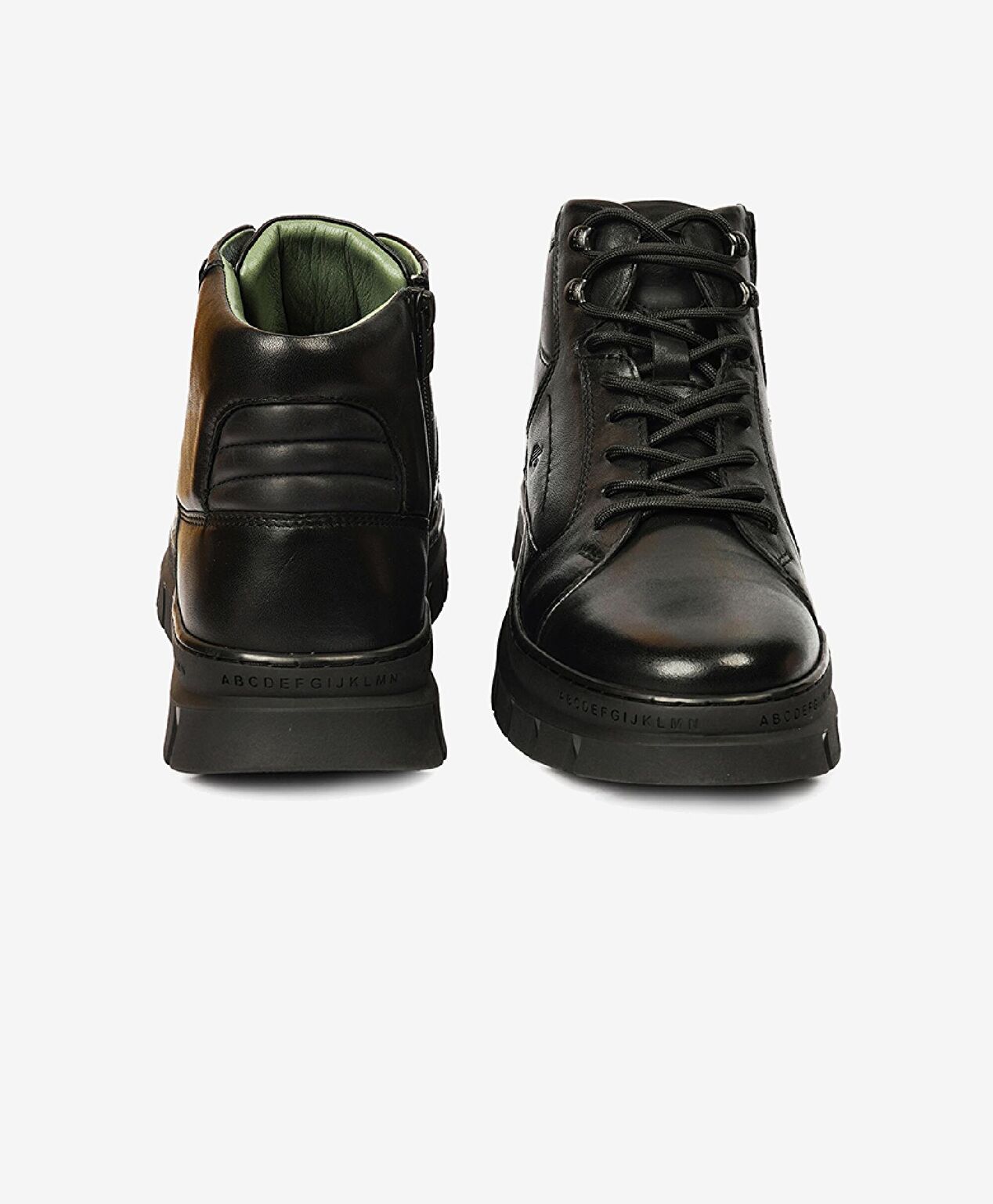 Erkek Siyah Hakiki Deri Bot - 7