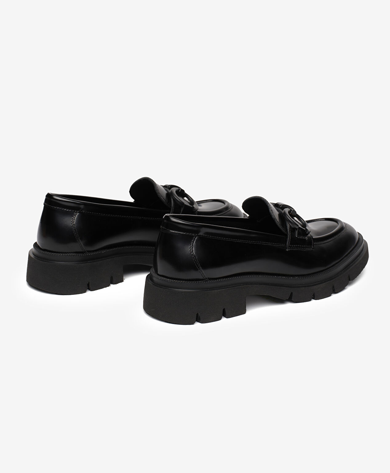 Kadın Siyah Hakiki Deri Loafer Ayakkabı - 4