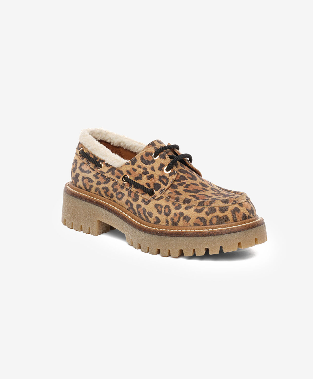 Kadın Leopar Hakiki Deri Loafer Ayakkabı - 2