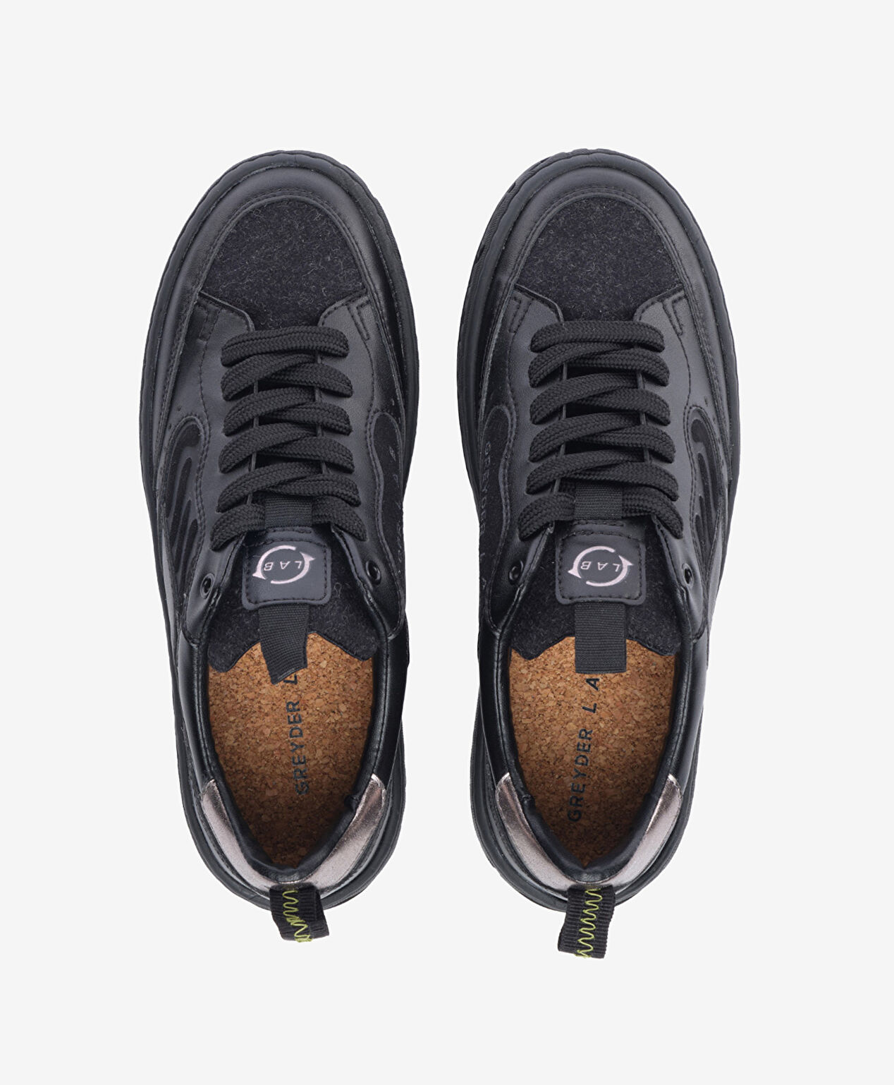 Kadın Siyah Hakiki Deri Sneaker Ayakkabı - 5