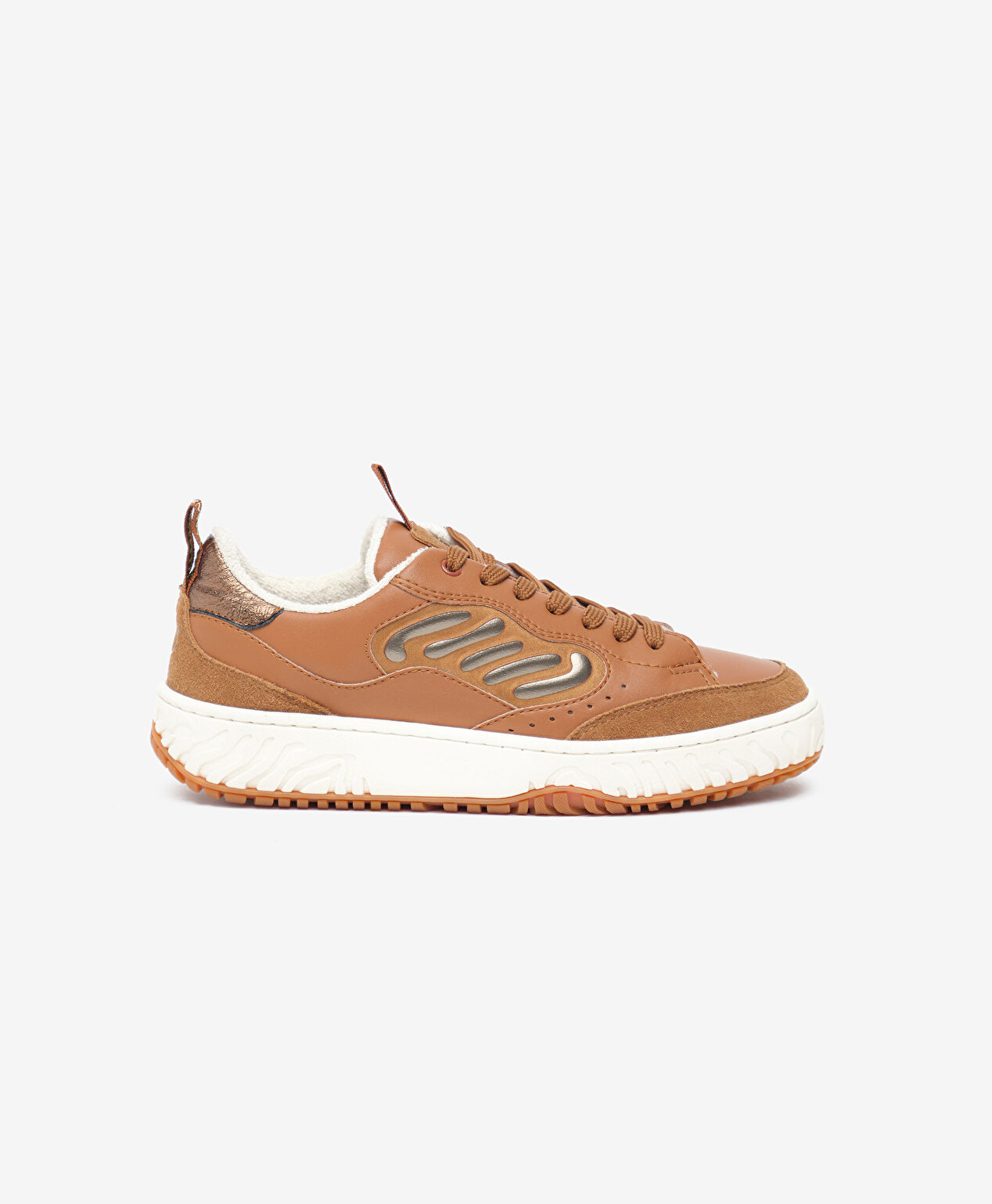 Kadın Taba Sneaker Ayakkabı - 1