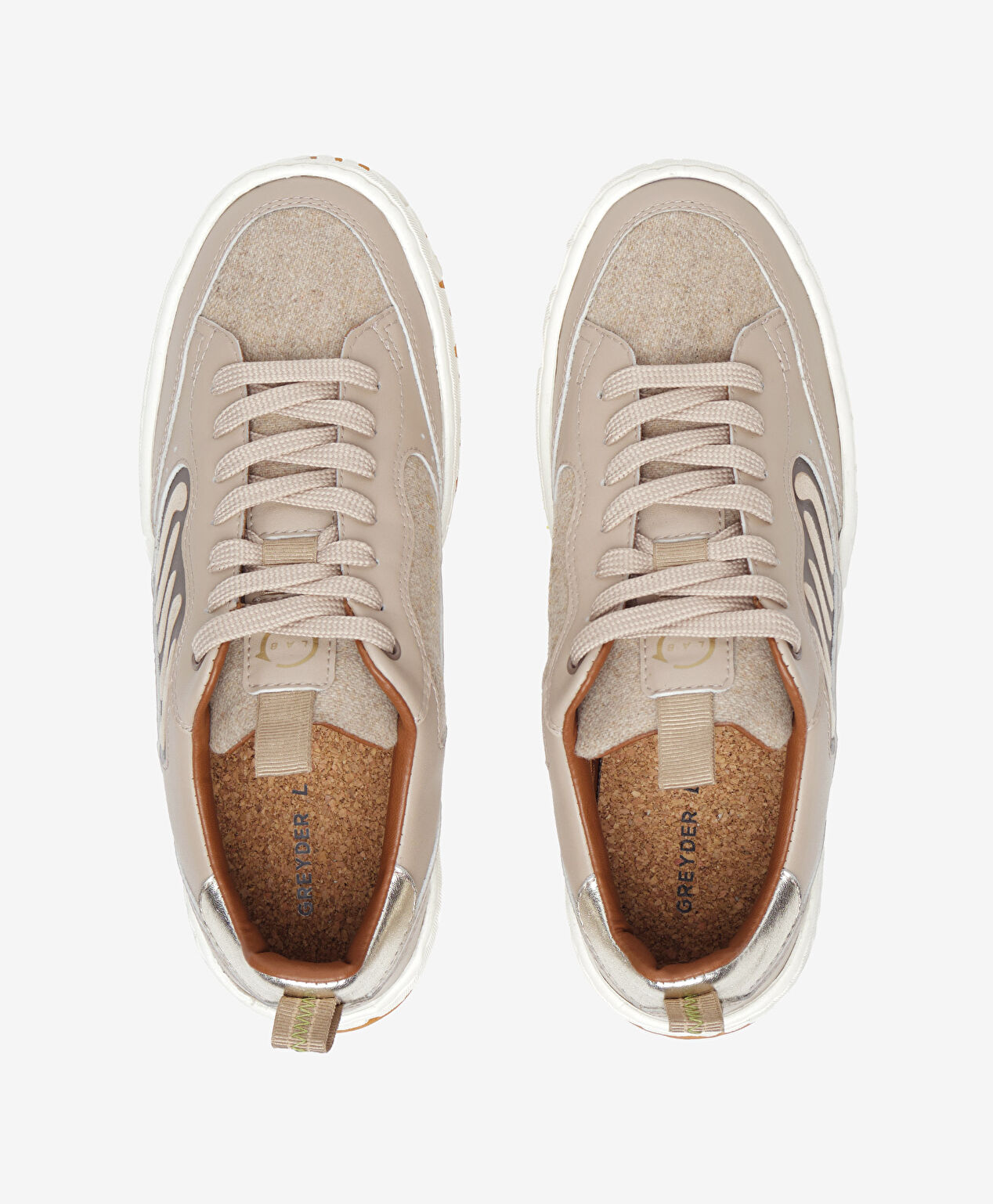 Greyder LAB Kadın Kum Sneaker Ayakkabı - 5