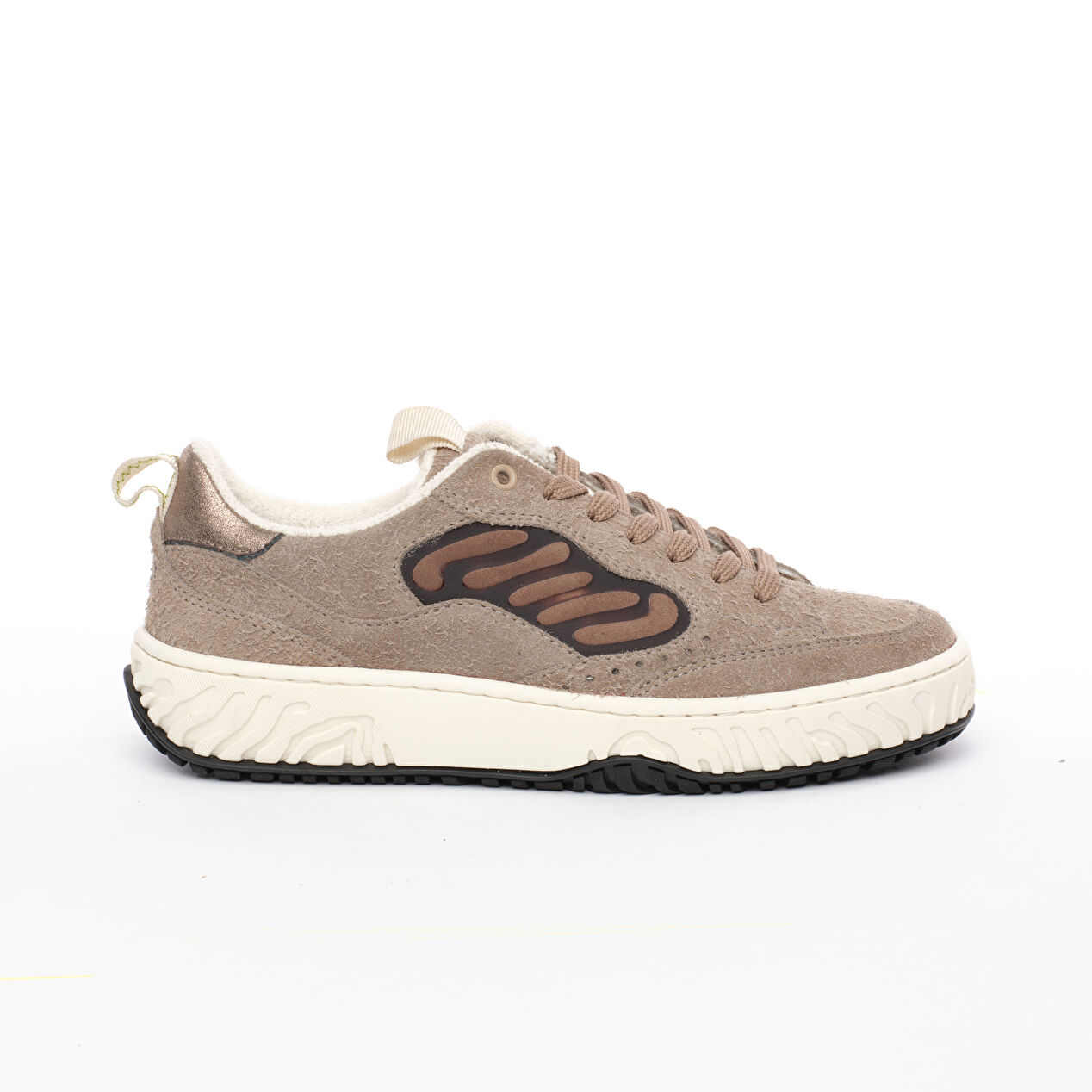 Kadın Kahverengi Hakiki Deri Sneaker Ayakkabı - 1