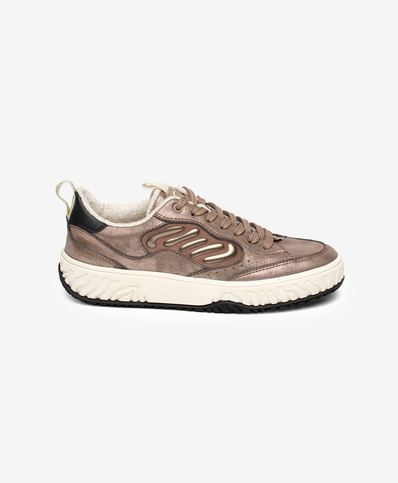 Kadın Kahverengi Hakiki Deri Sneaker Ayakkabı - 1