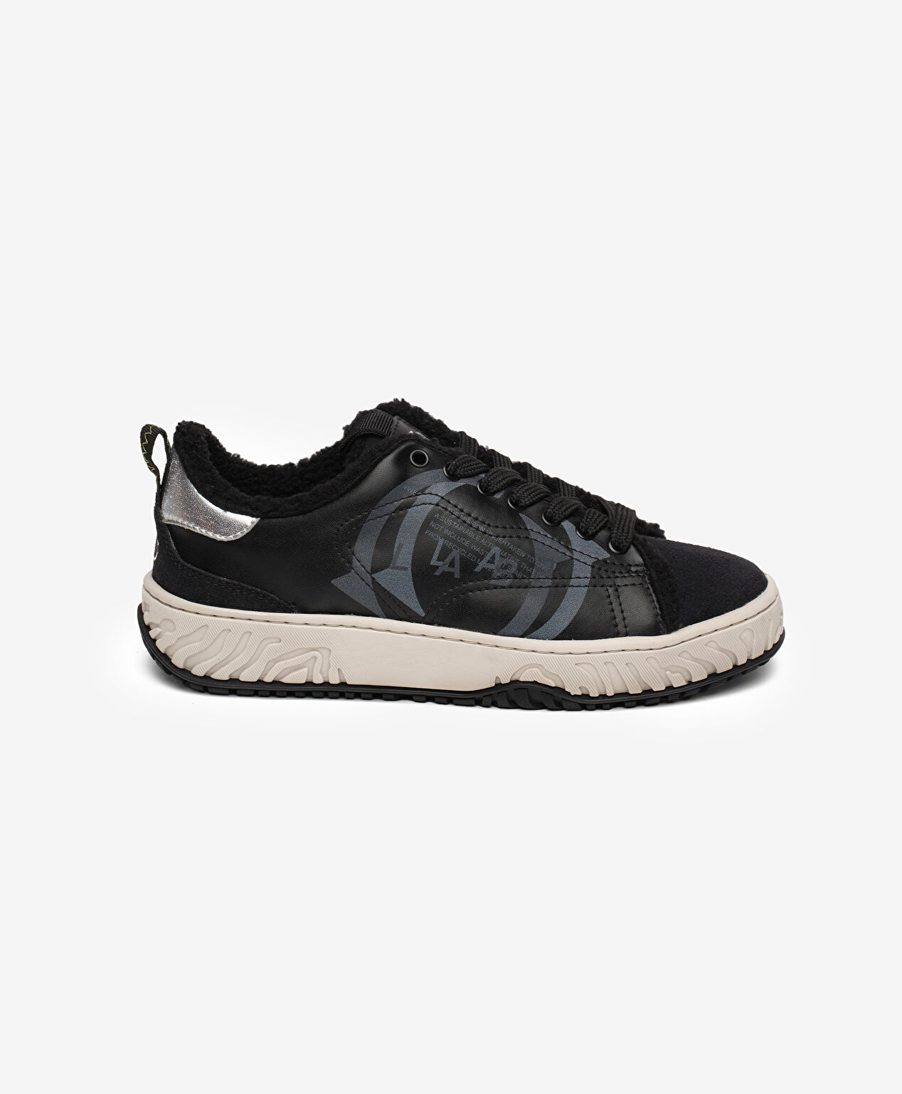 Kadın Siyah Hakiki Deri Sneaker Ayakkabı - 1