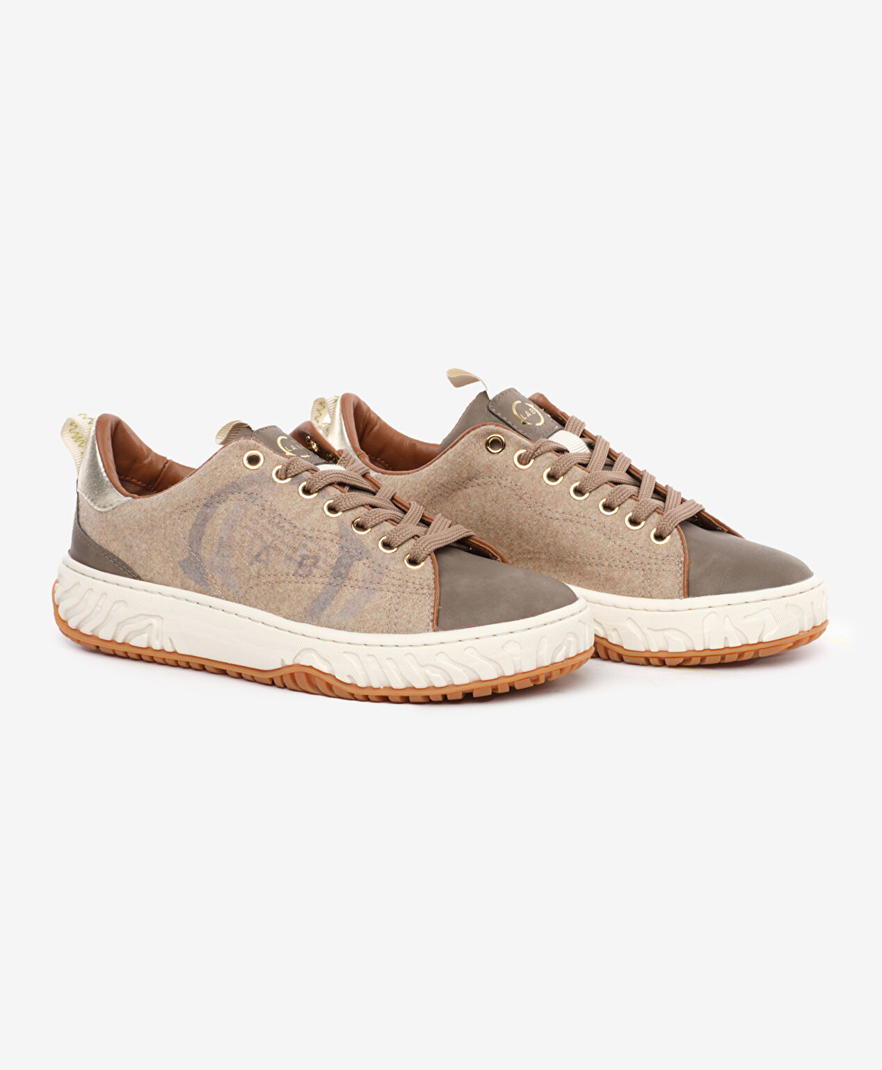 Kadın Kahverengi Hakiki Deri Sneaker Ayakkabı - 3