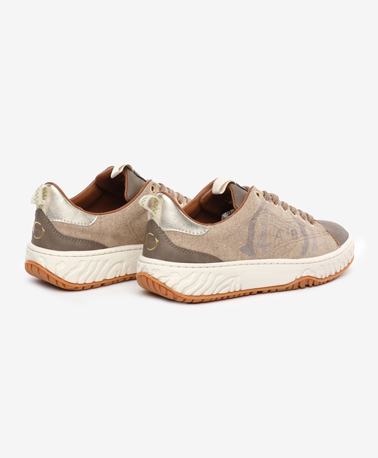 Kadın Kahverengi Hakiki Deri Sneaker Ayakkabı - 4