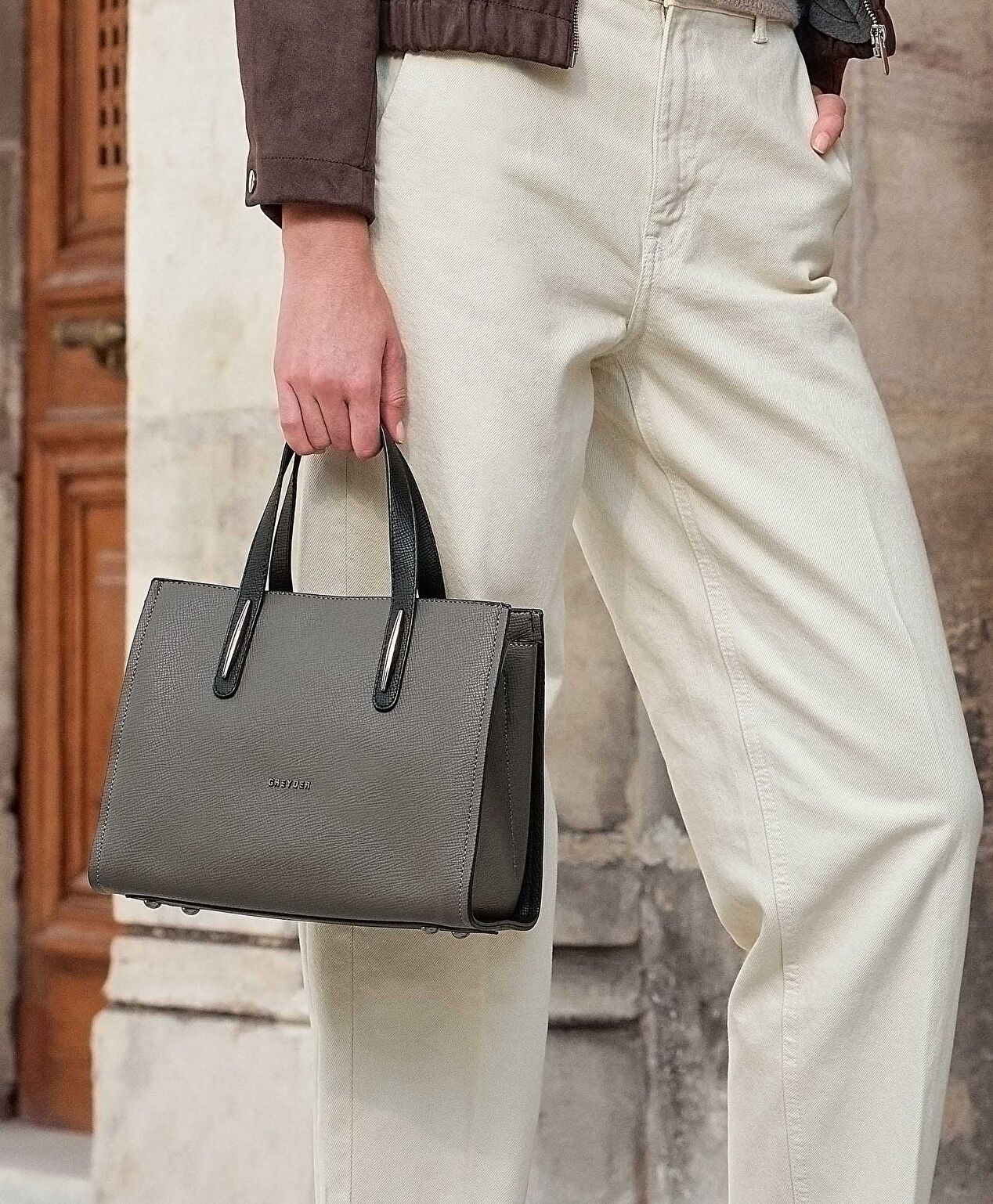 Kadın Antrasit Kol Çantası - 7