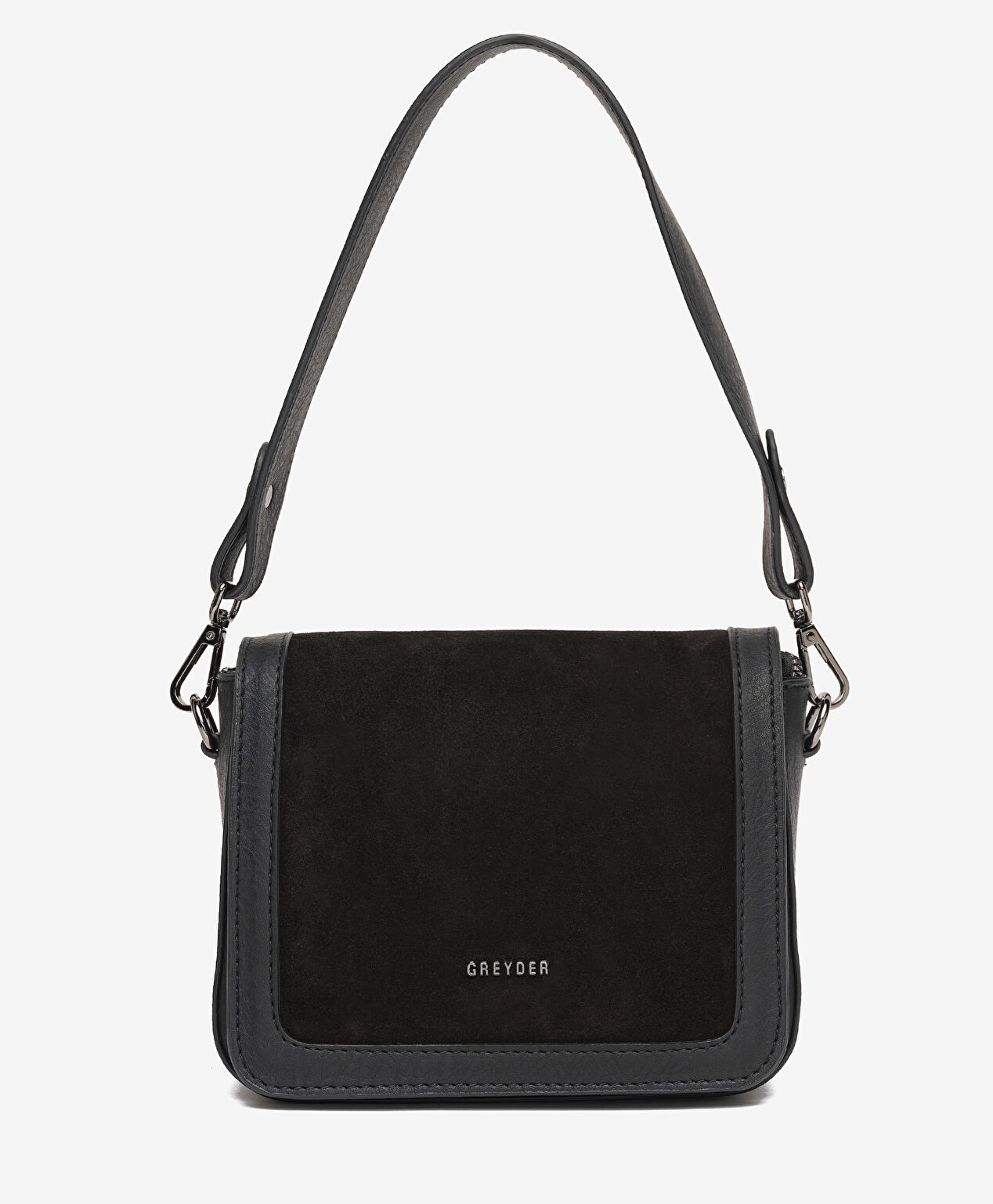 Kadın Siyah Hakiki Deri Çapraz Çanta - 1