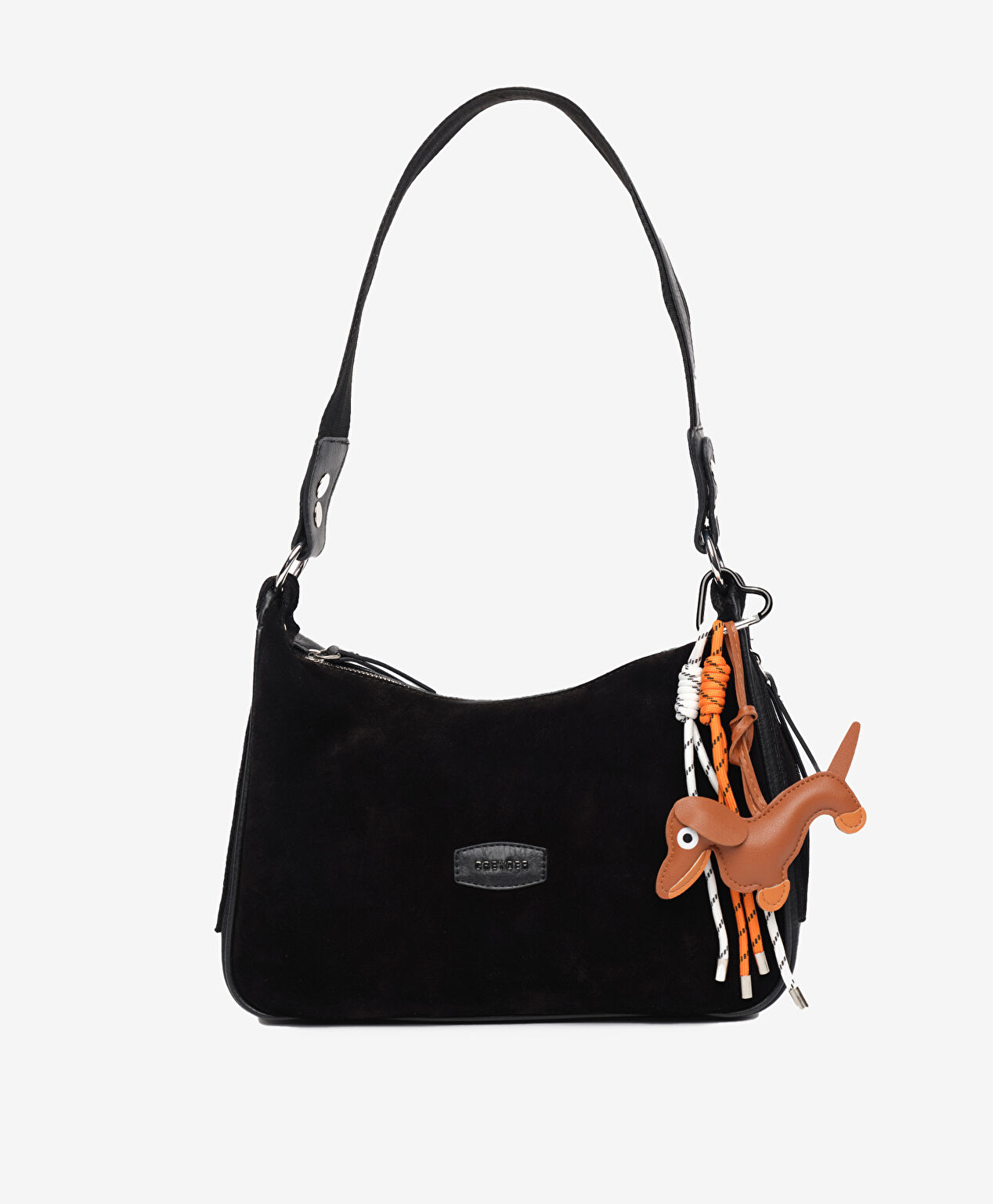 Kadın Siyah Hakiki Deri Omuz Çantası - 1