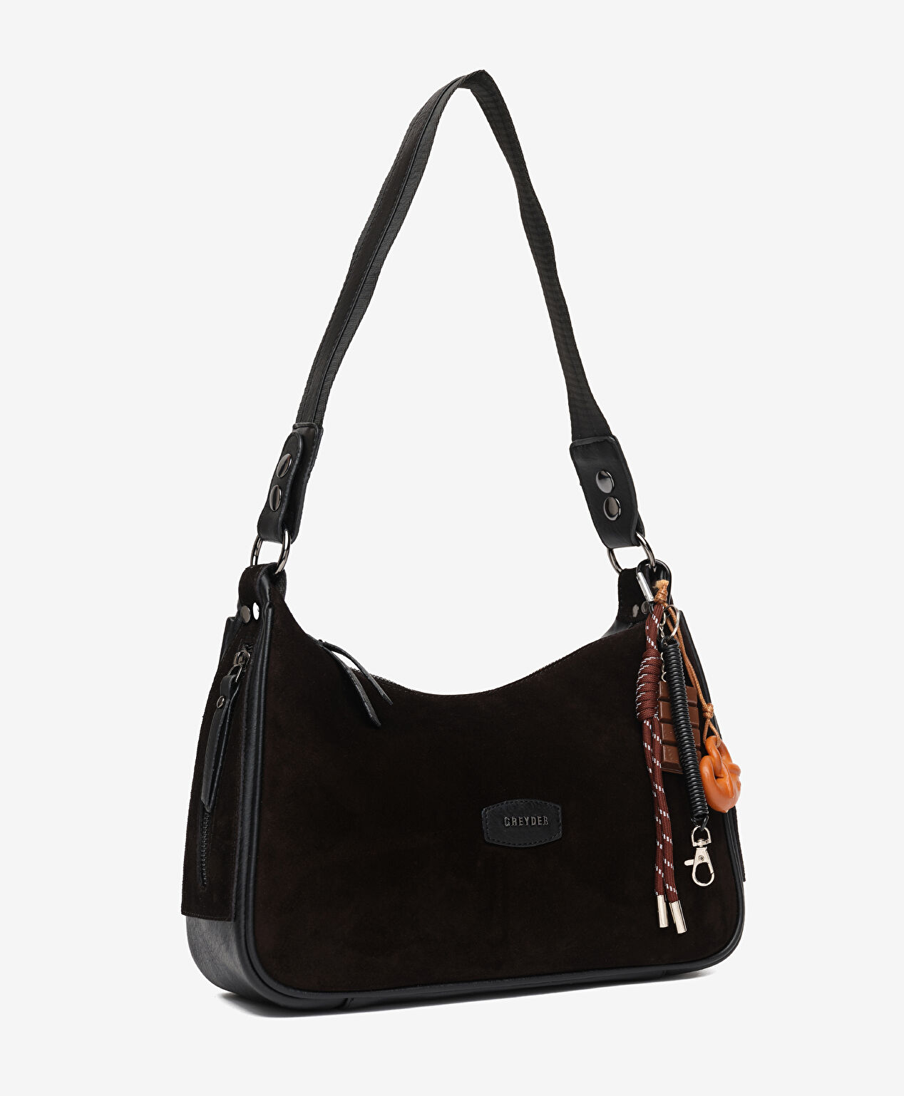 Kadın Siyah Hakiki Deri Omuz Çantası - 2