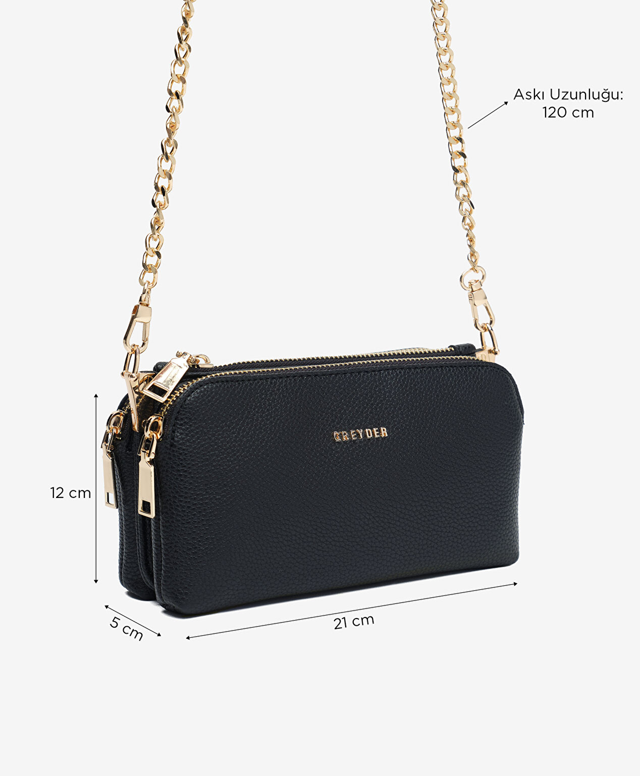 Kadın Siyah Çapraz Çanta - 2