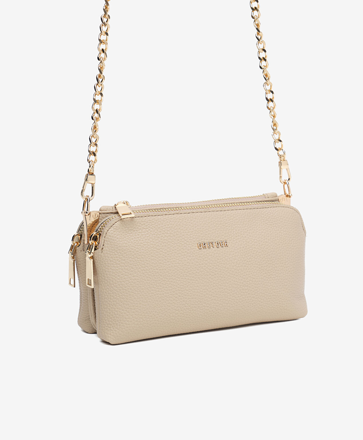 Kadın Koyu Bej Çapraz Çanta - 2