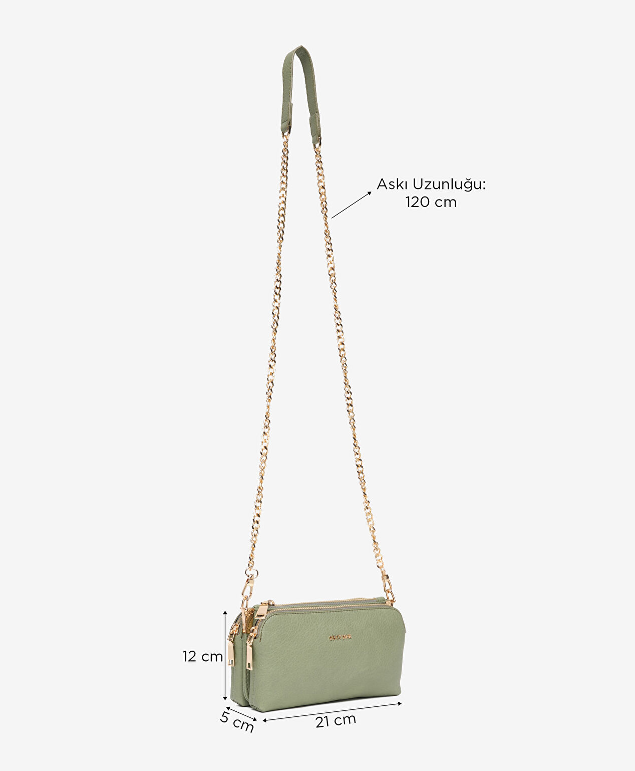 Kadın Yeşil Çapraz Çanta - 2