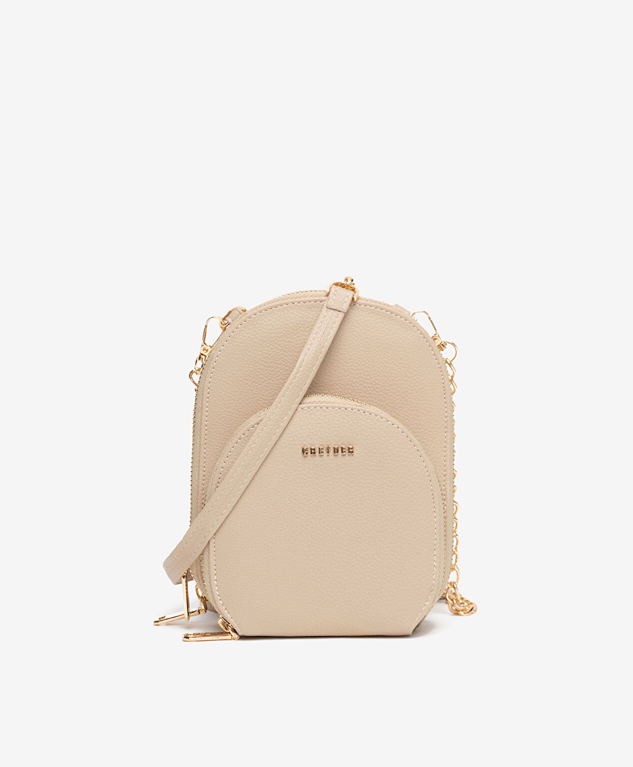 Kadın Koyu Bej Çapraz Çanta - 1