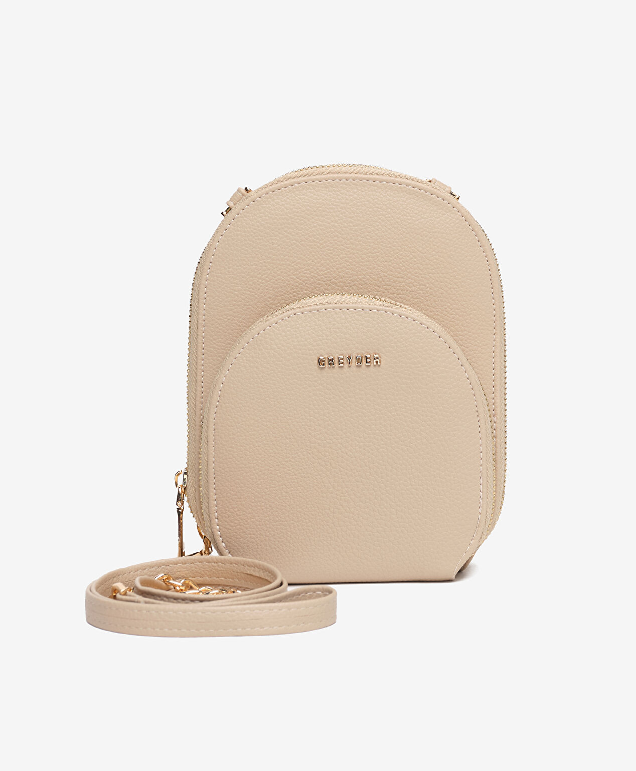 Kadın Koyu Bej Çapraz Çanta - 3