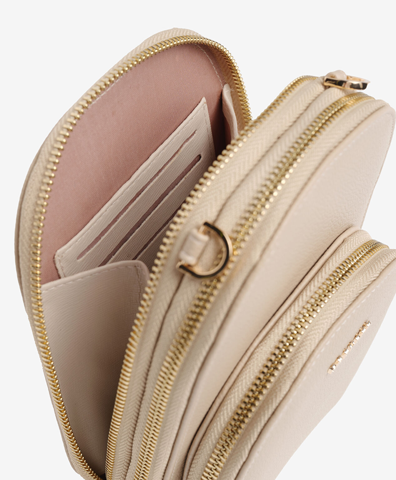 Kadın Koyu Bej Çapraz Çanta - 5