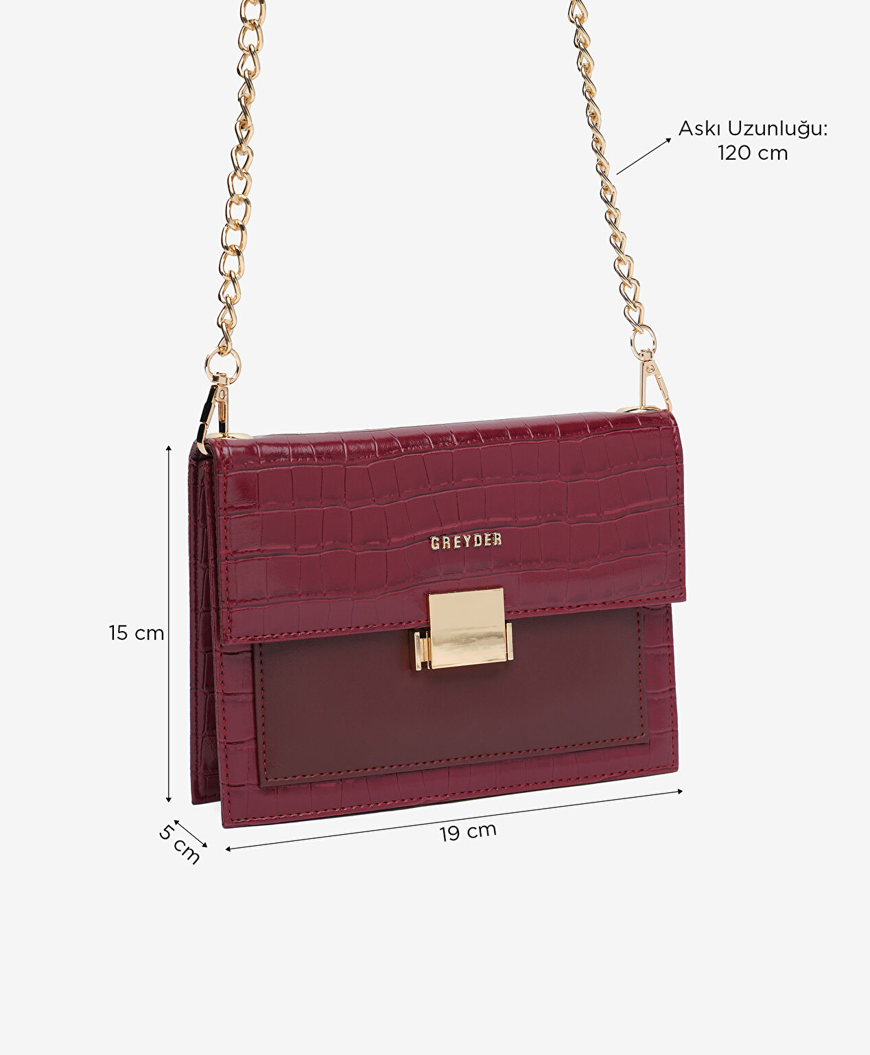 Kadın Bordo Çapraz Çanta - 2